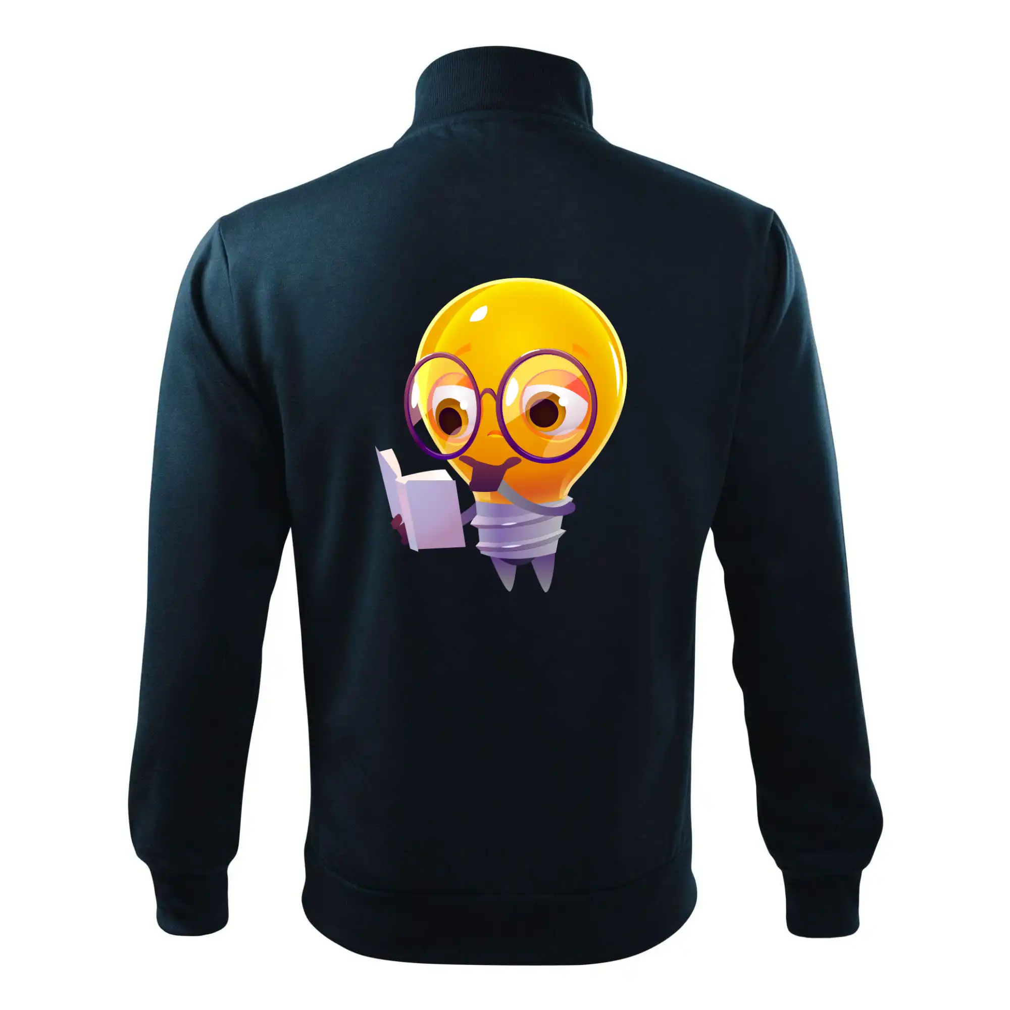 Žárovka přemýšlí nad knihou