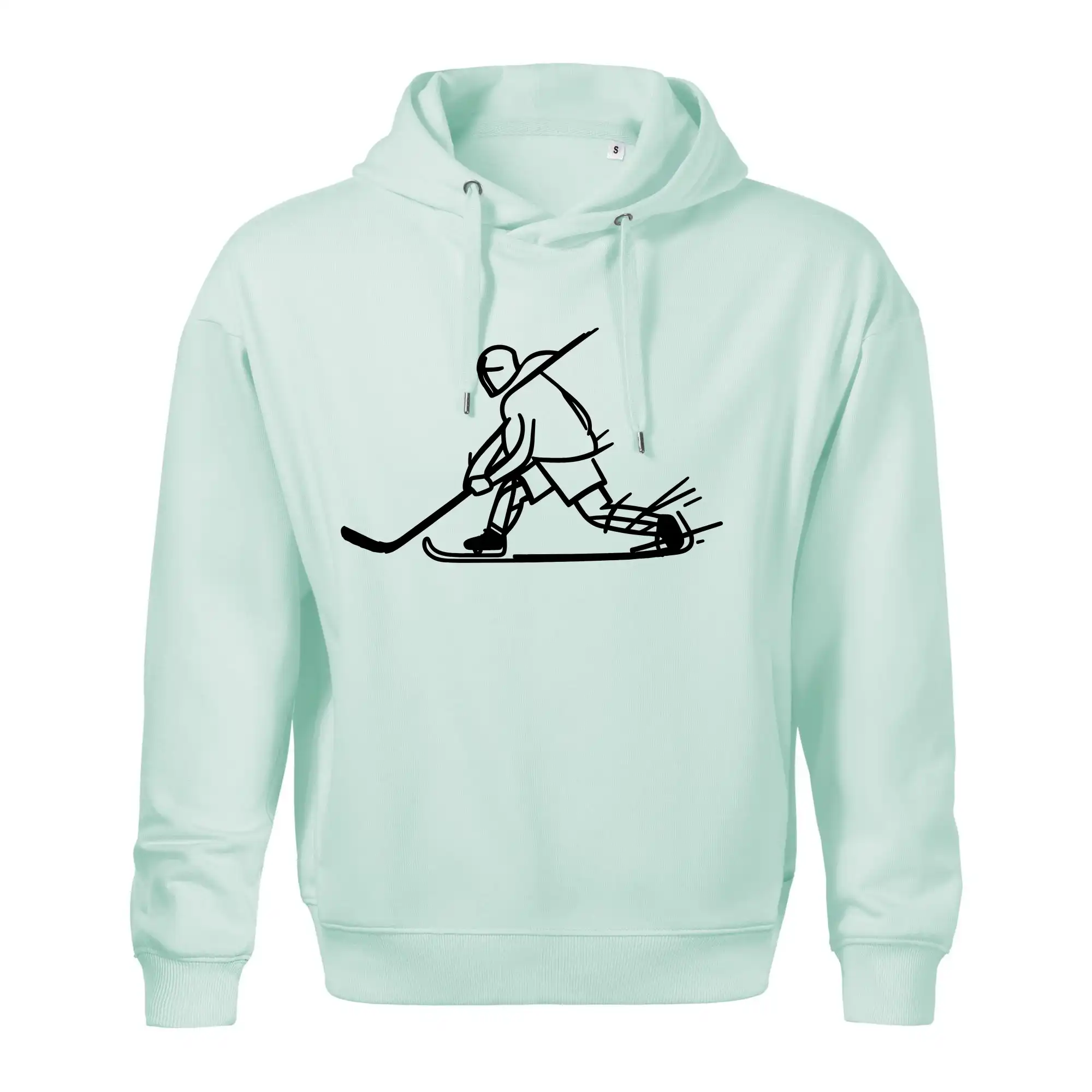 Kreslený hokejista tučnou fixou