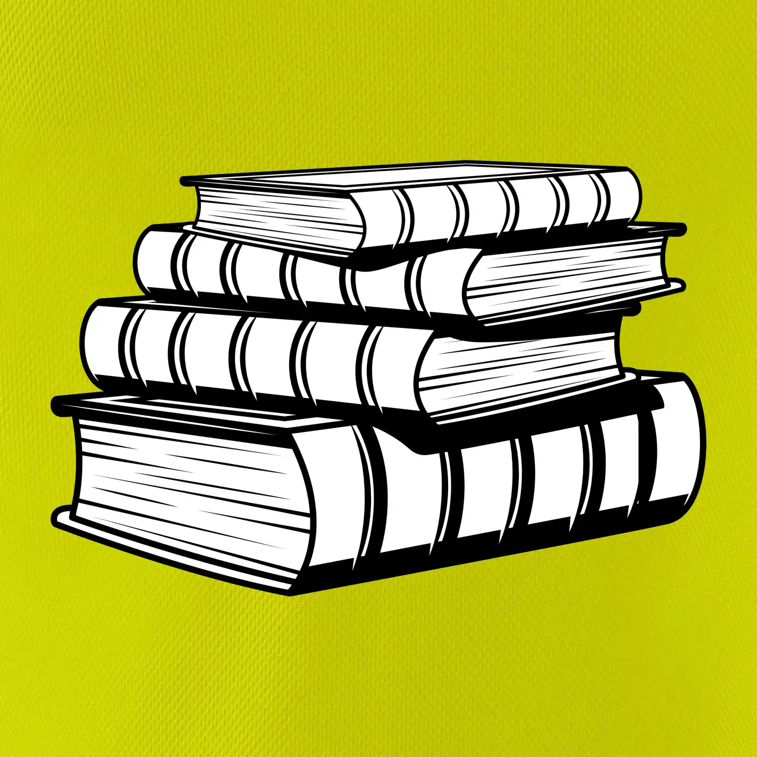 Knihy černobílé na sobě