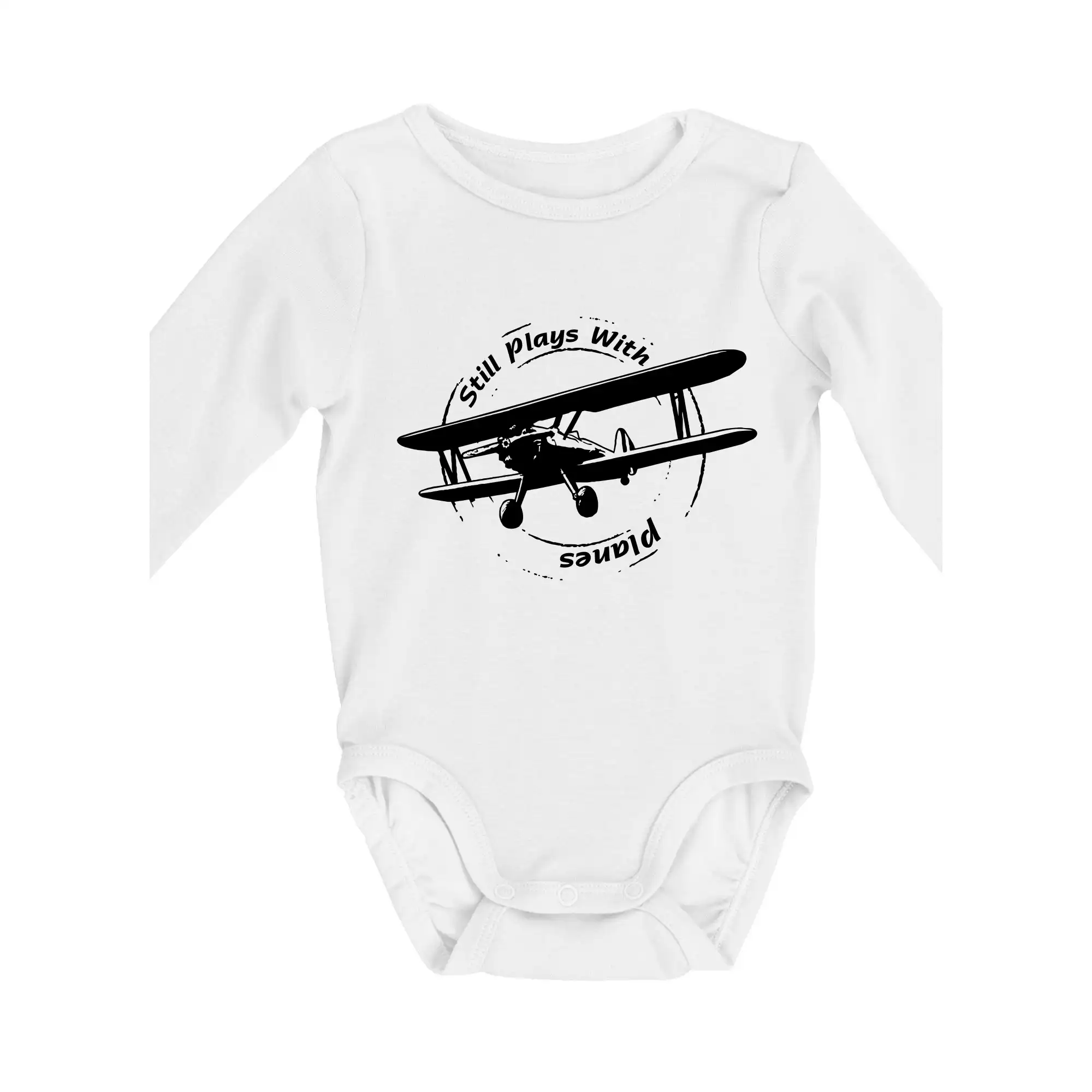 Tričká pre modelára - Still Plays With Planes - Body dojčenské s dlhým rukávom