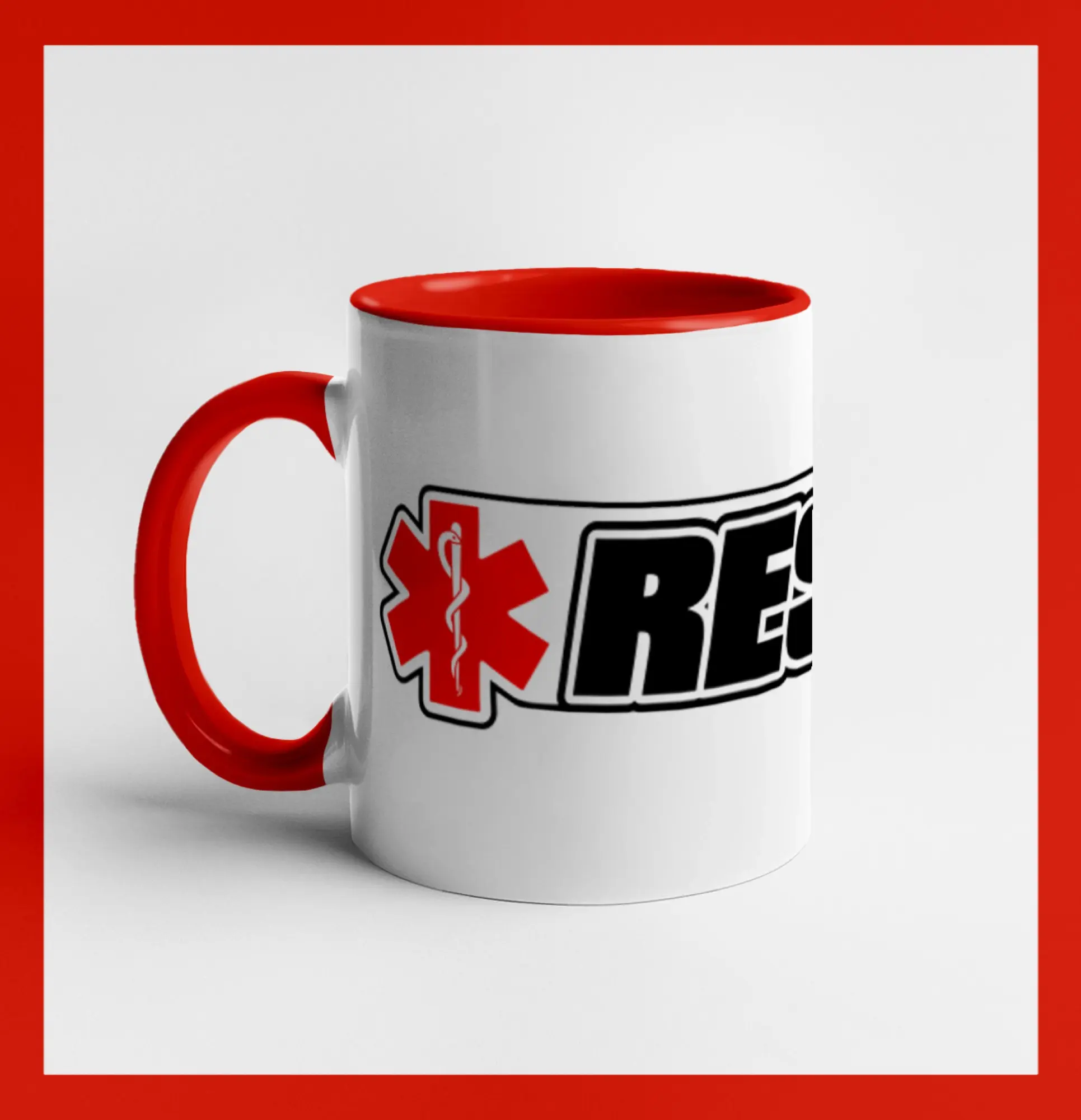 Záchranár rescue kríž červený