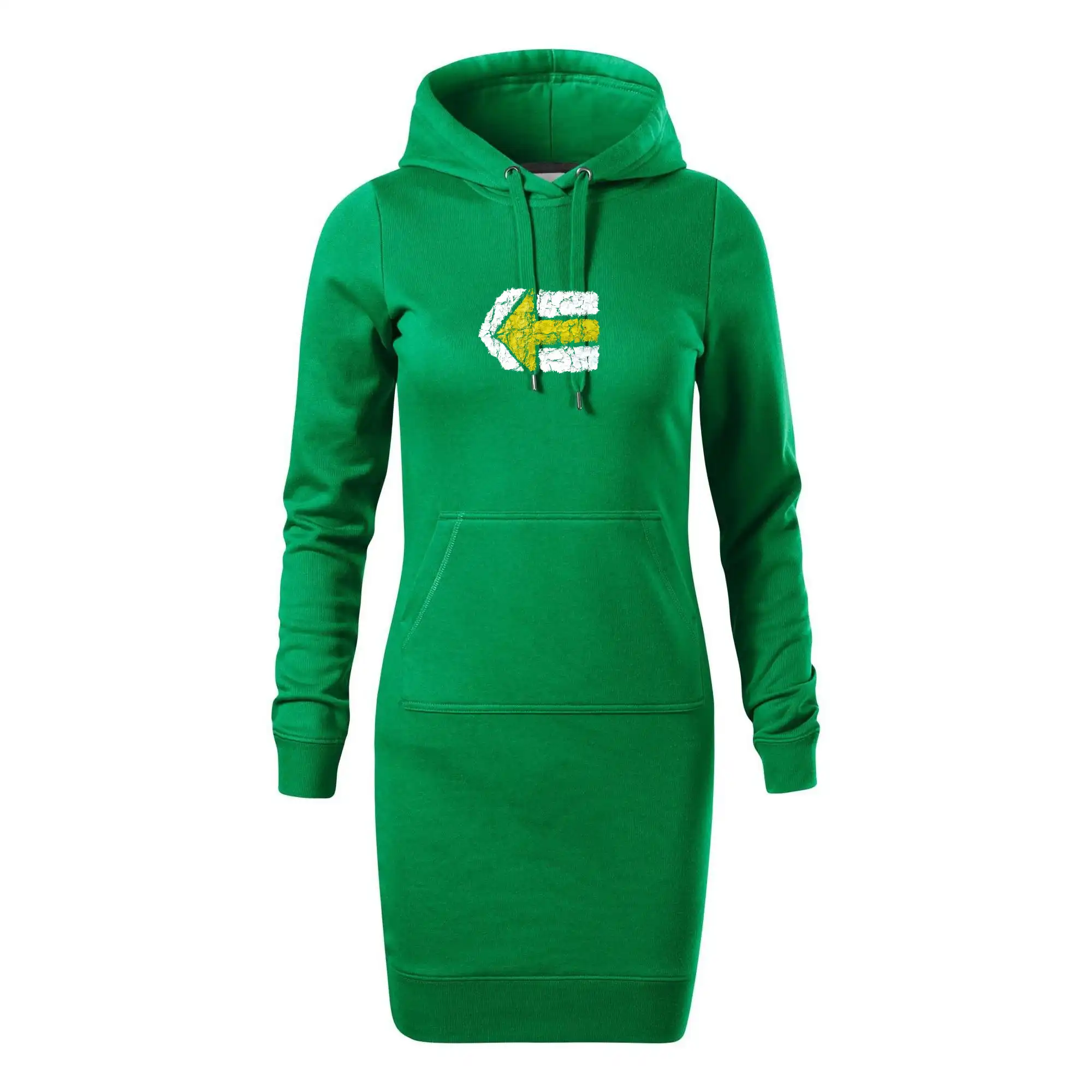 Trička na kempovanie - Párová turistická značka žlutá - Dámska mikina dlhá Snap