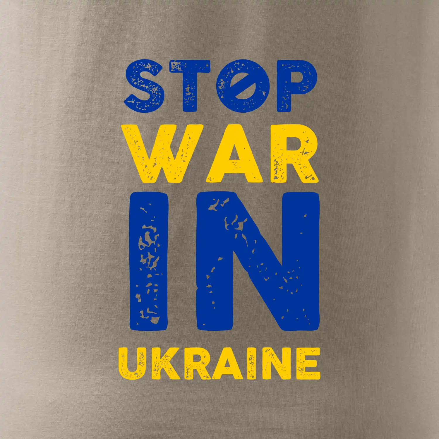 Barevný nápis Stop war in ukraine
