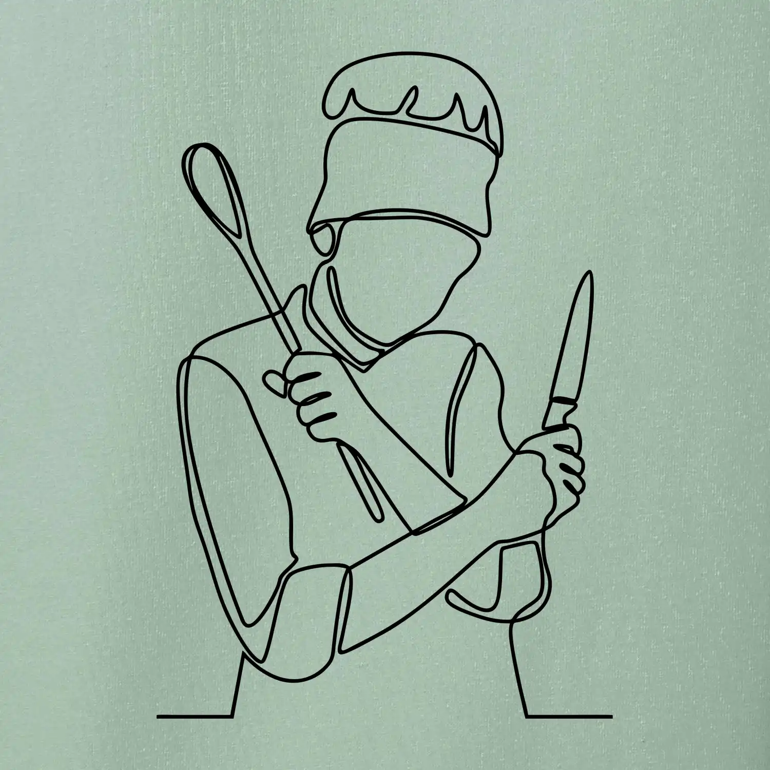 Kuchař jedním tahem