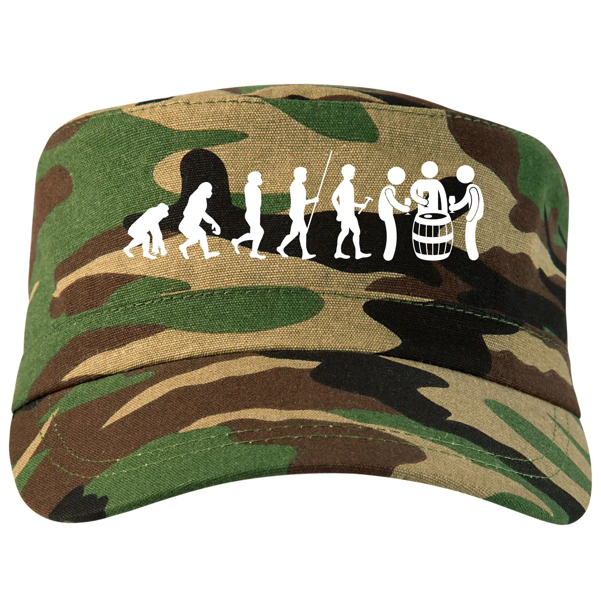 Vtipná tričká s tematikou vína - Evolúcia sklípek - Šiltovka CAMO