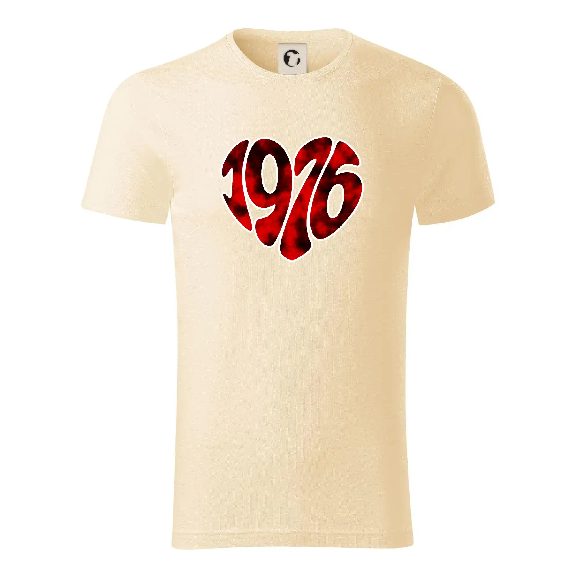 Trička s ročníkom 1976 - 1976 v srdci - Tričko z organickej bavlny