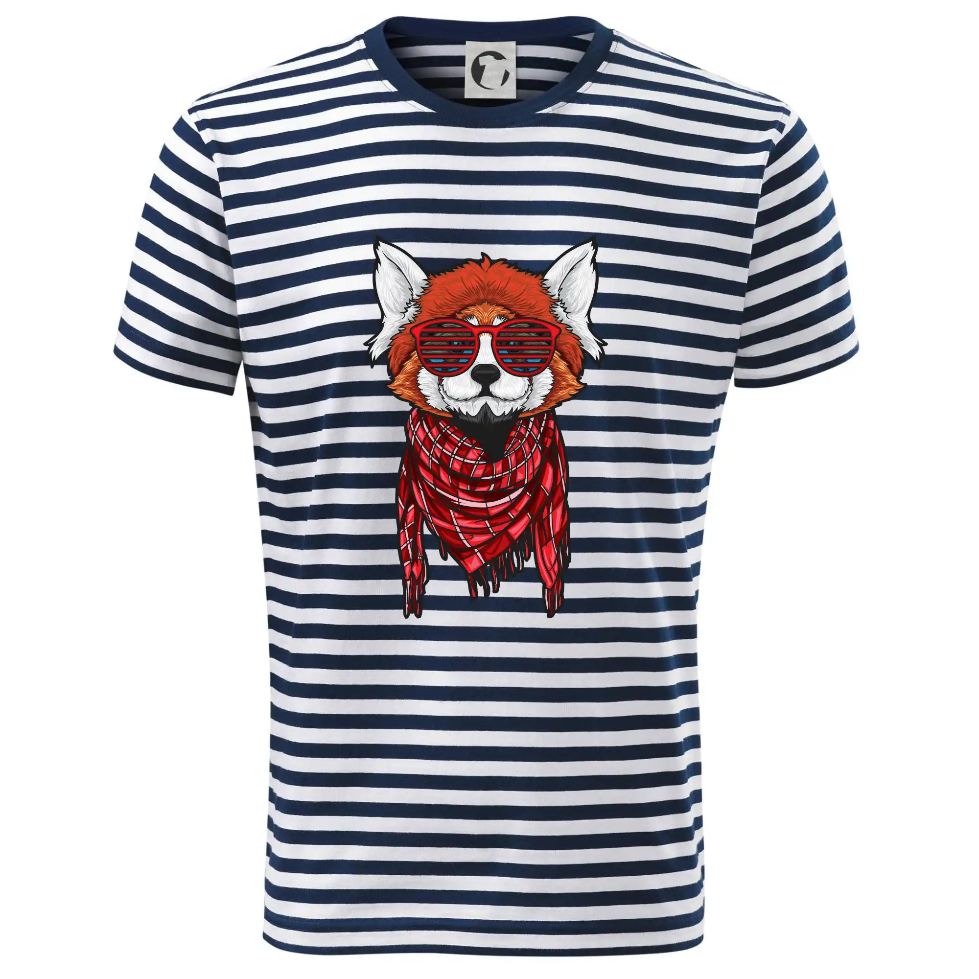 Tričká so zvieratami - Červená panda hipster - Tričko na vodu