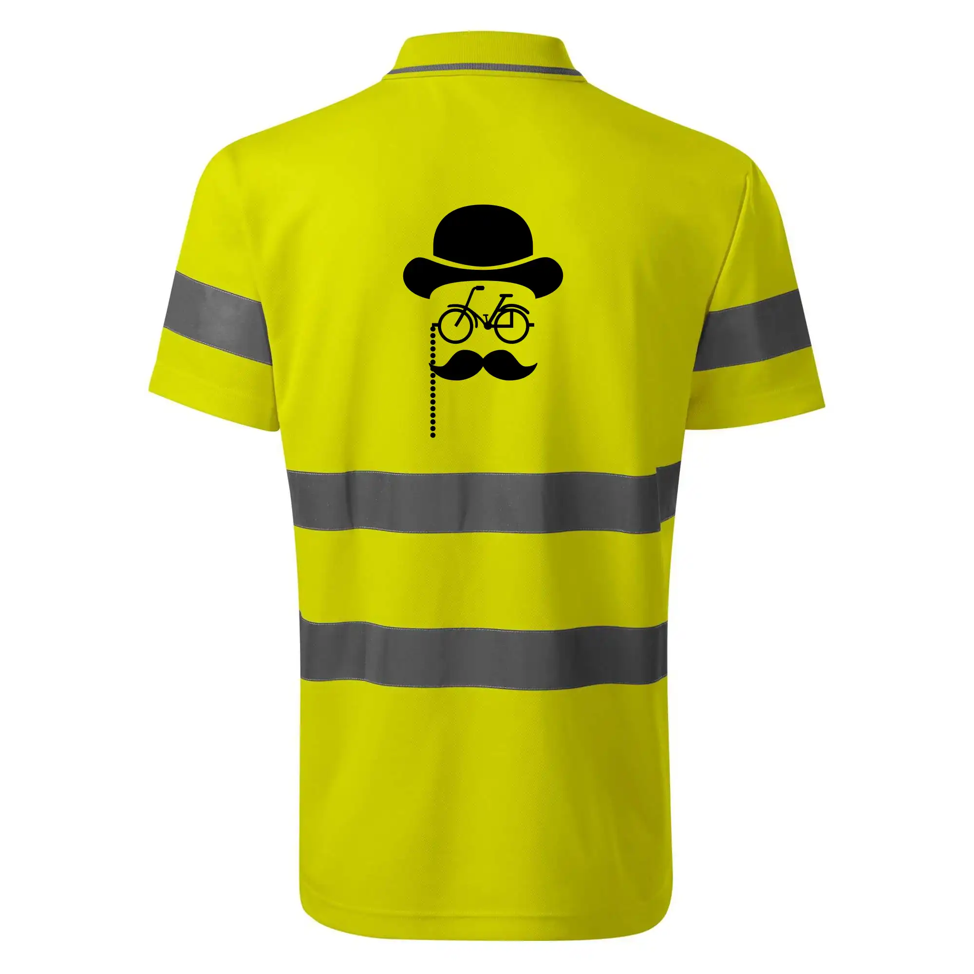 Tričká s fúzikmi - Mustache bicykel - HV Runway 2V9 - Reflexné polokošeľa