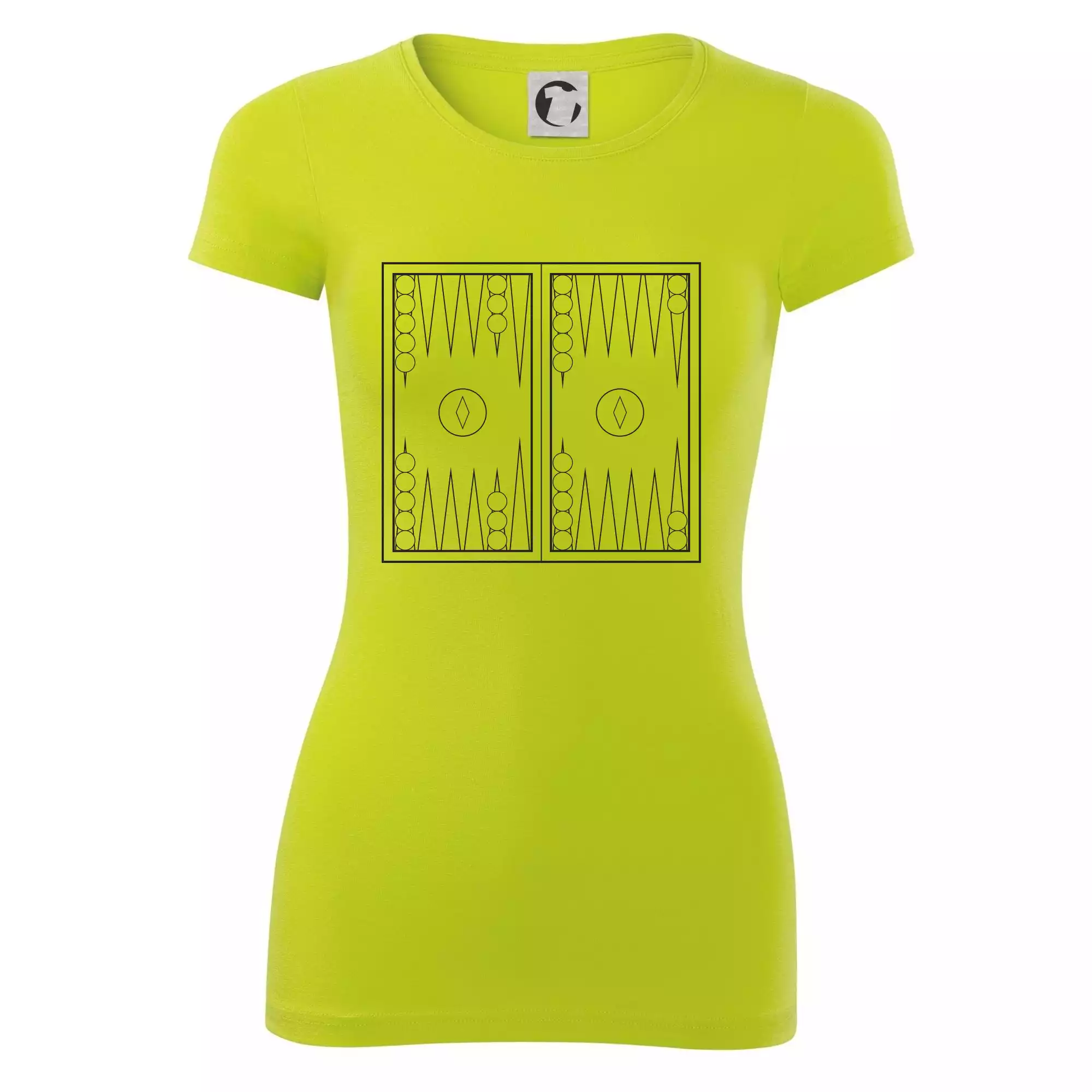 Backgammon černobílý