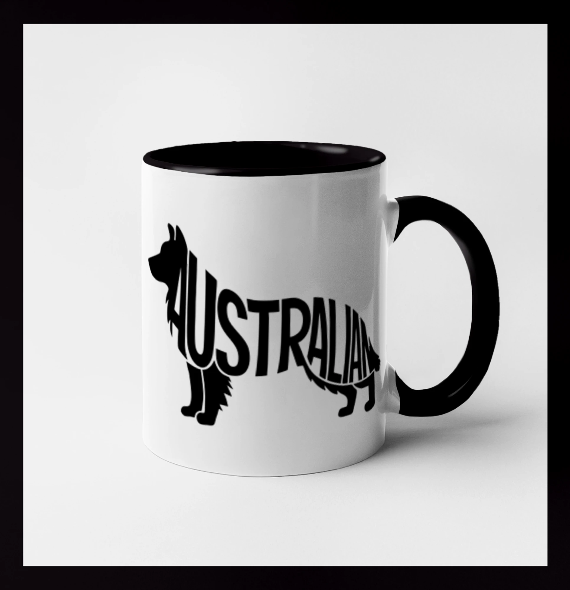 Australský Ovčák - nápis v těle