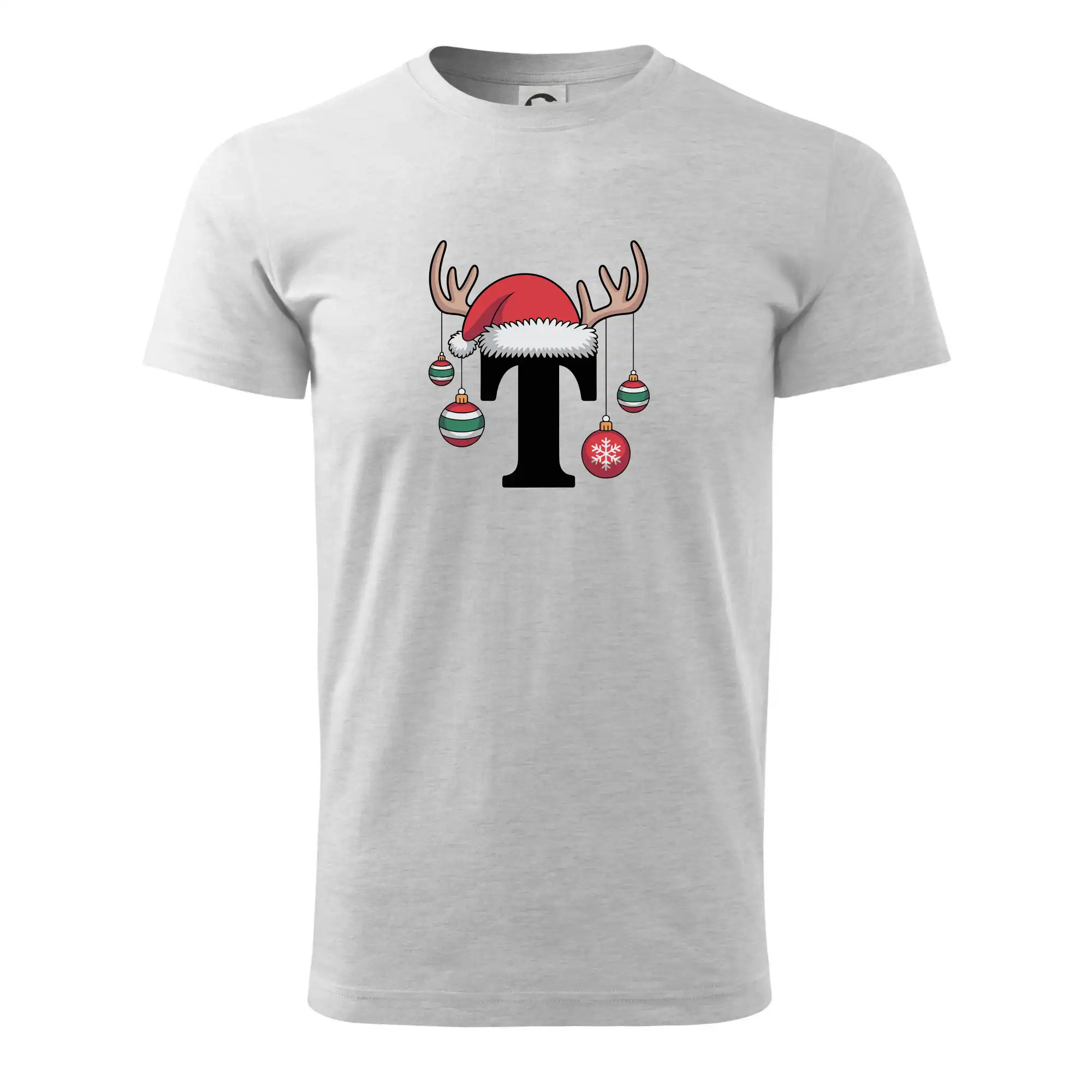 Vanoční rodinná trička - písmeno a čepice