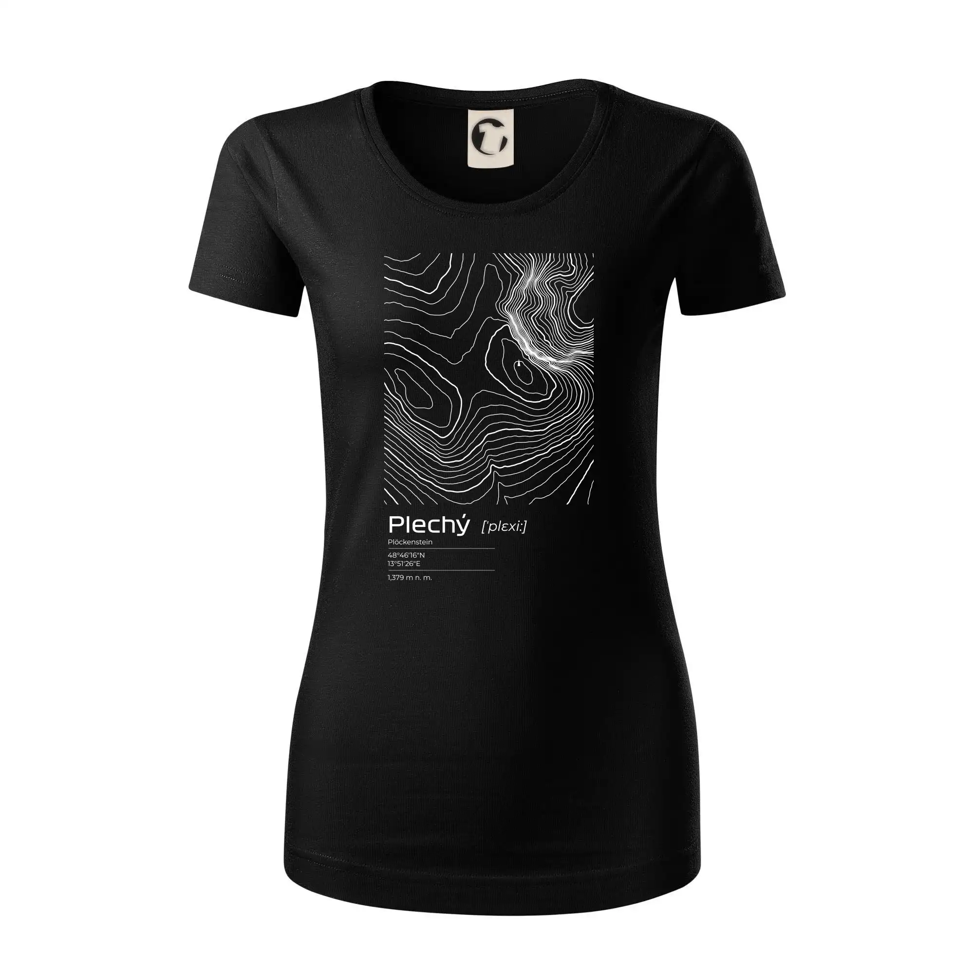 Plechý - vrstevnice v obdélníku