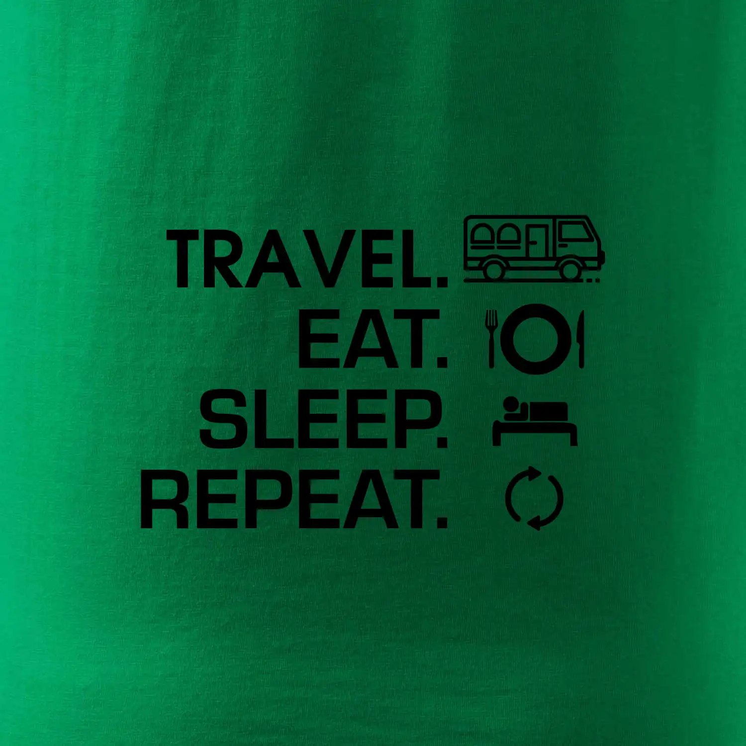 Eat sleep travel - Van
