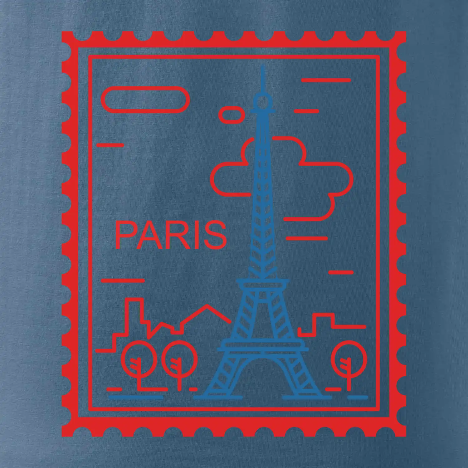 Paříž známka jednoduchá