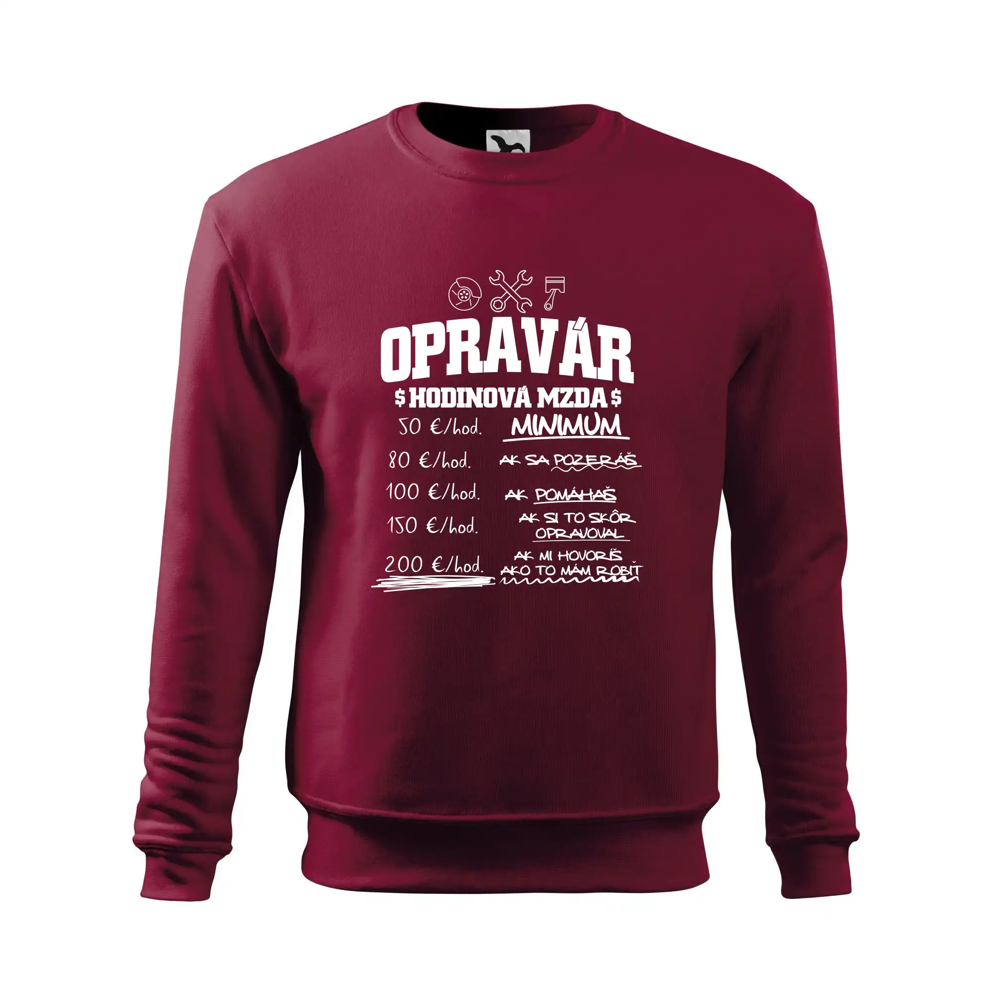 Hodinová mzda - opravár