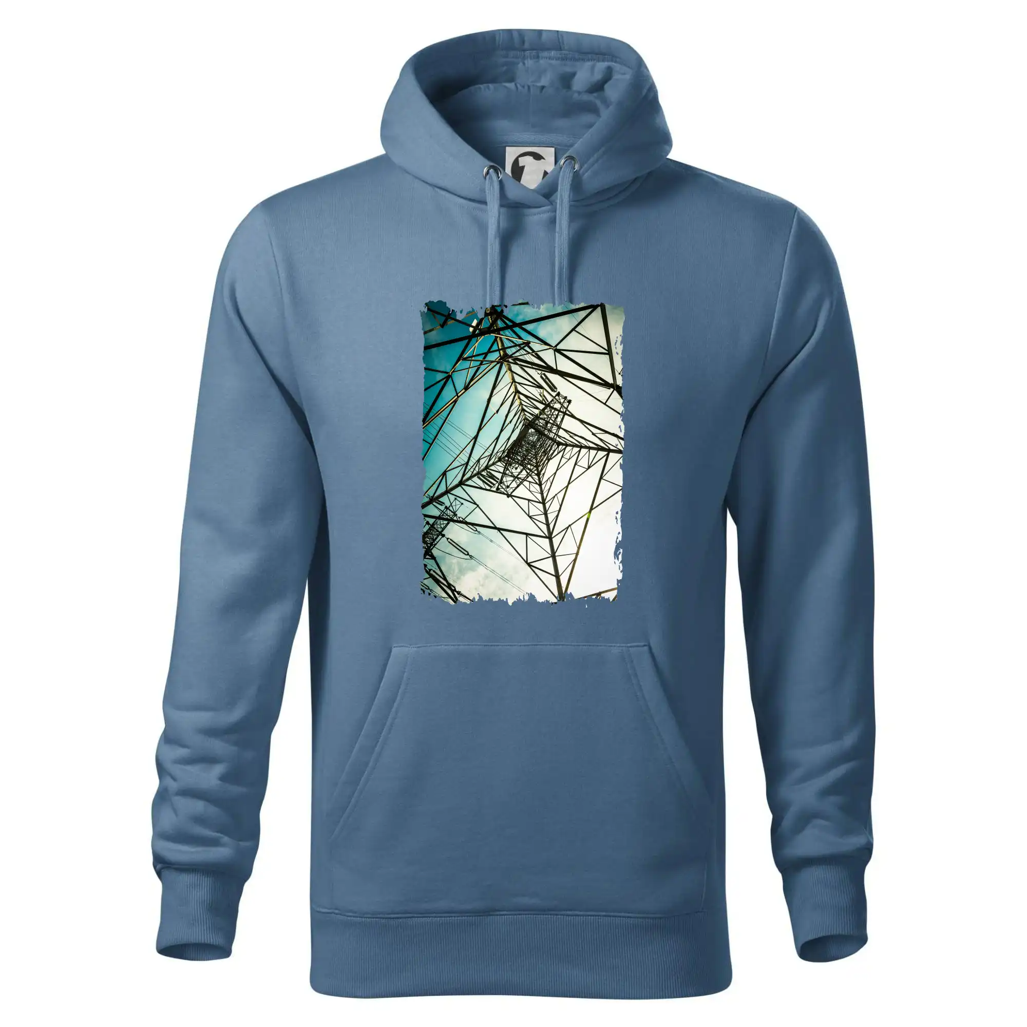 Barevné nebe - stožáry vysokého napětí