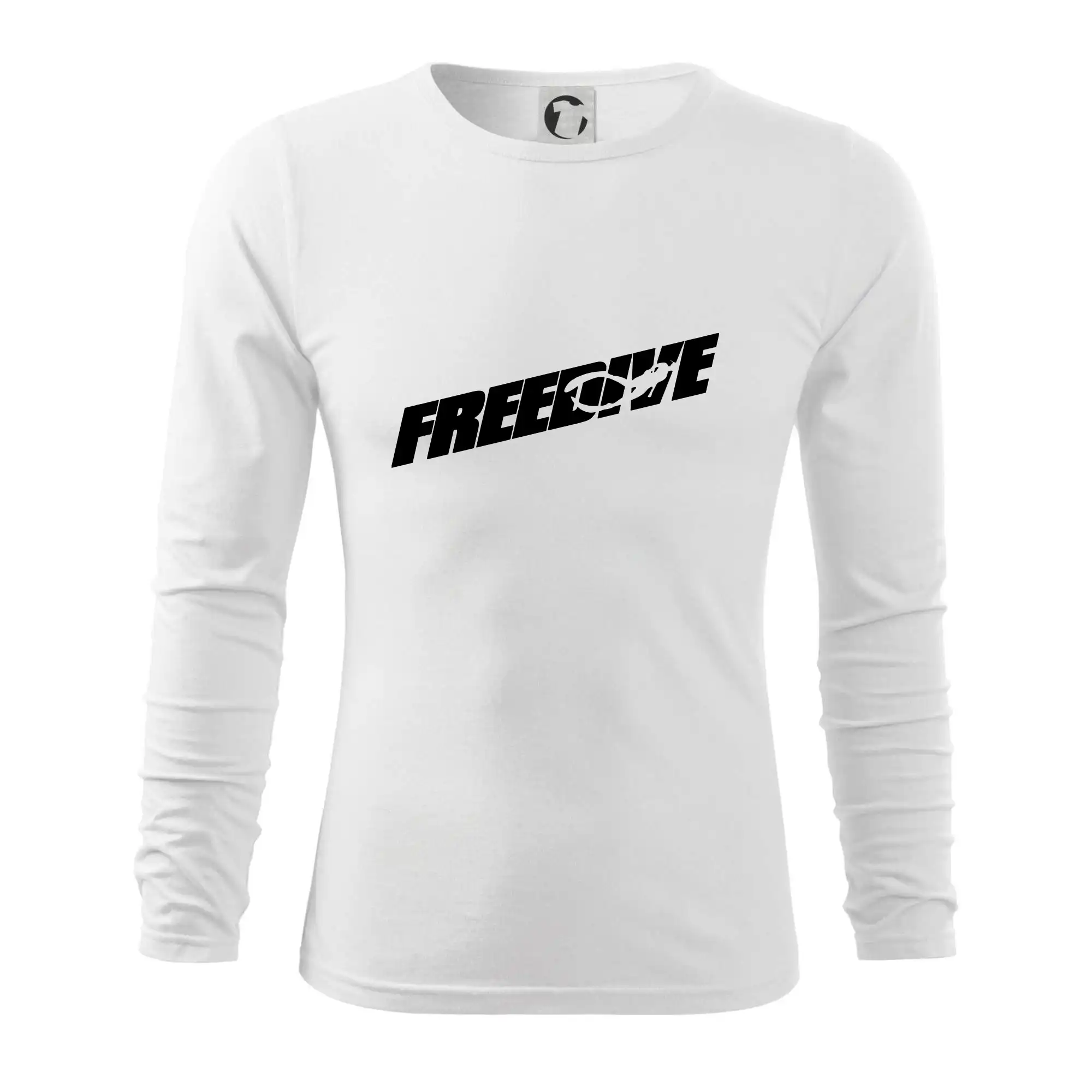 Freedive - nápis s potápěčem