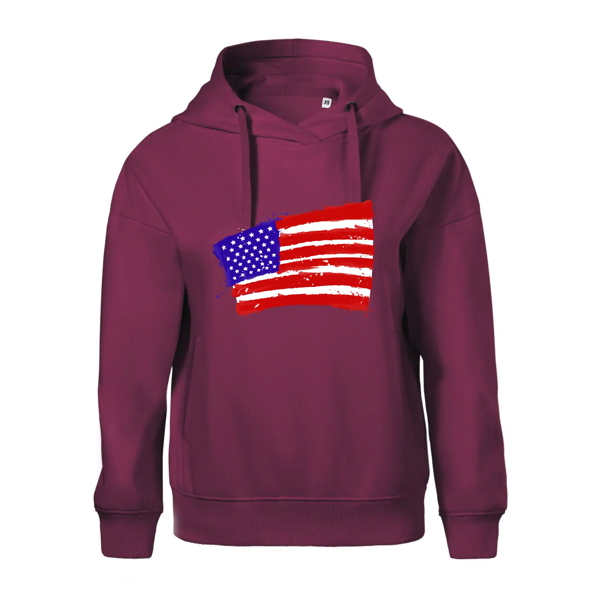 Americká vlajka ohnutá