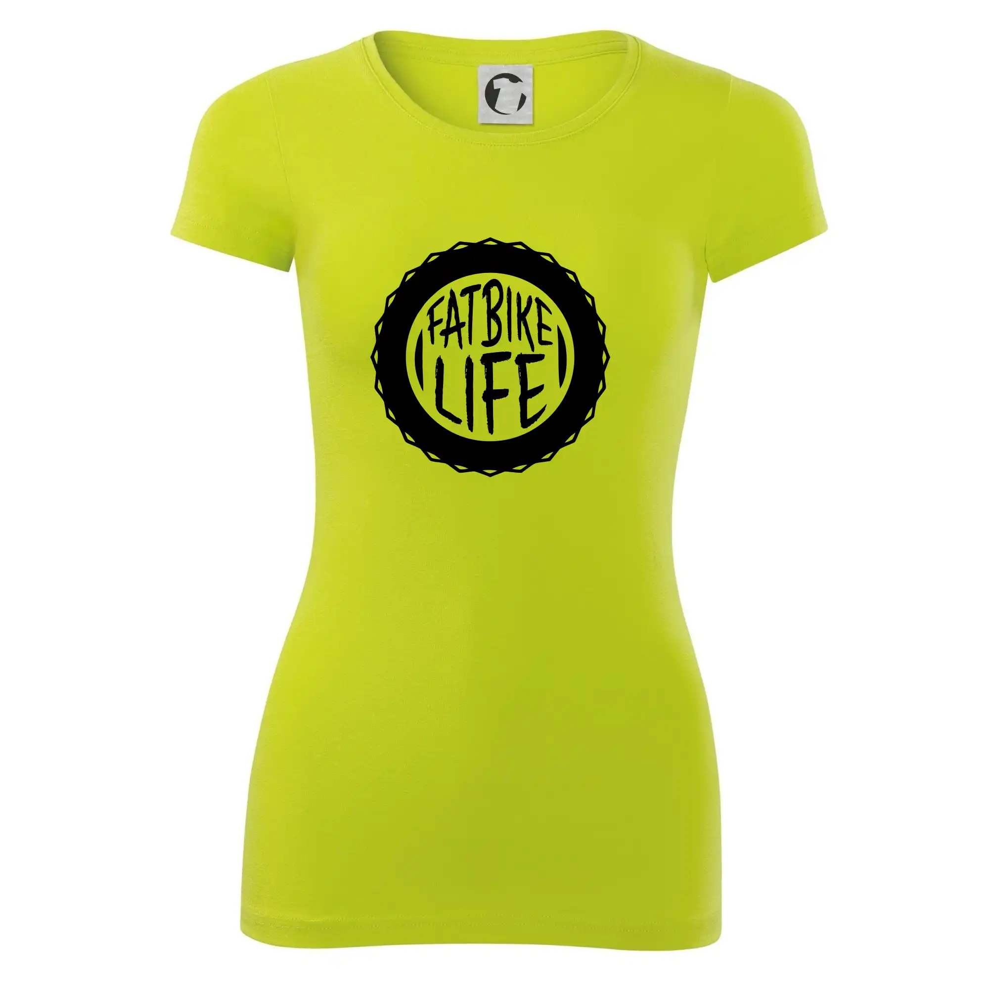 Tričko ako darček pre cyklistu - Fatbike life - Dámske tričko Glance - Priliehavejší strih
