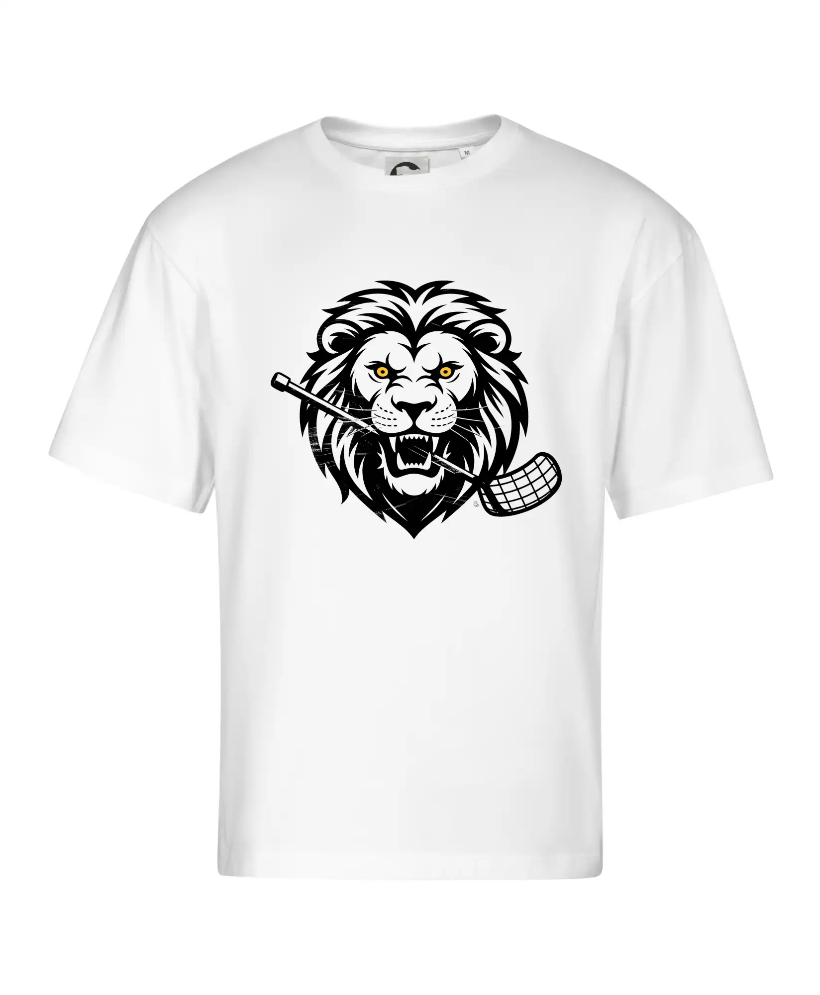 Floorball - Lev s hokejkou v tlamě