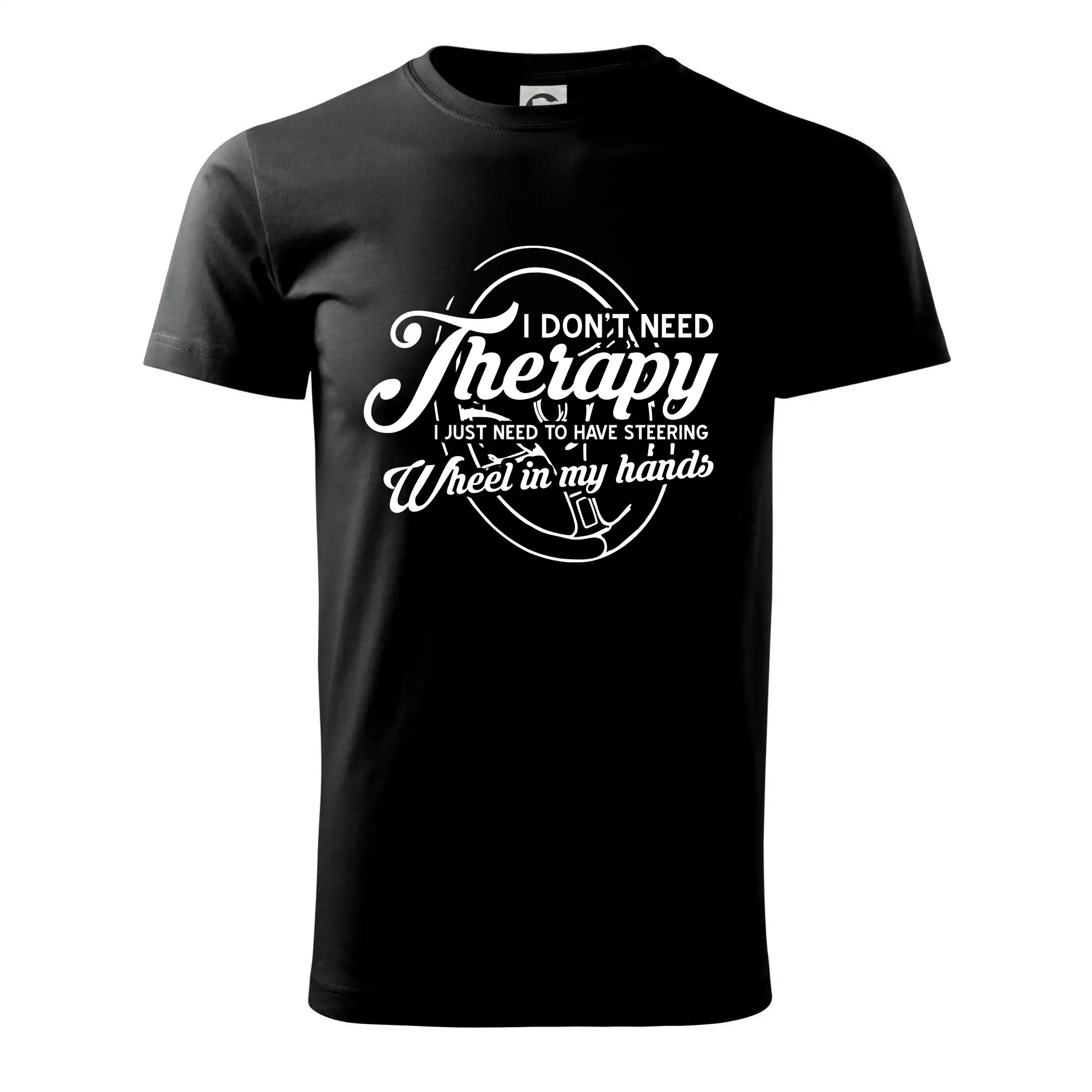 Kulatý nápis - I don't need therapy wheel in my hands