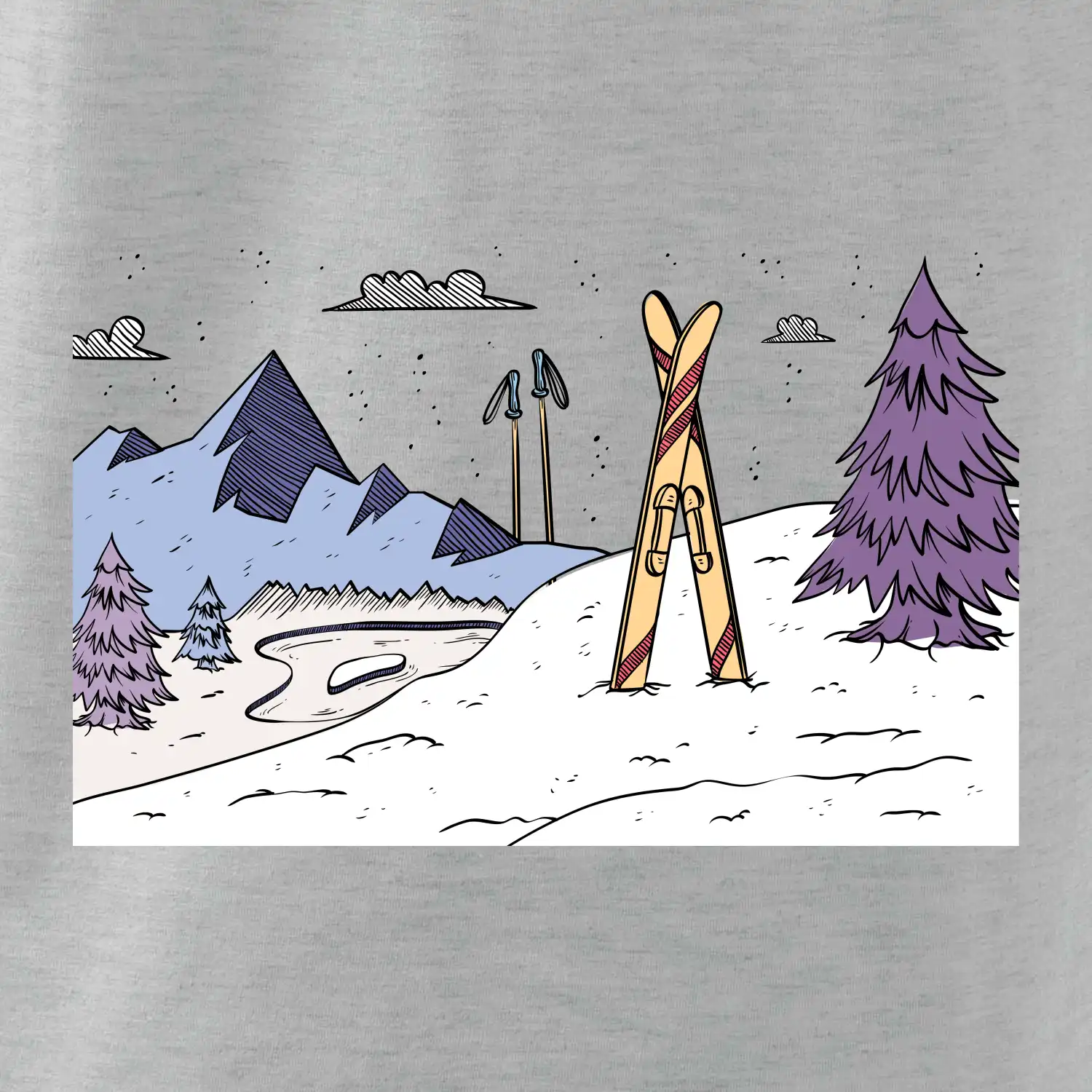 Panorama lyžování