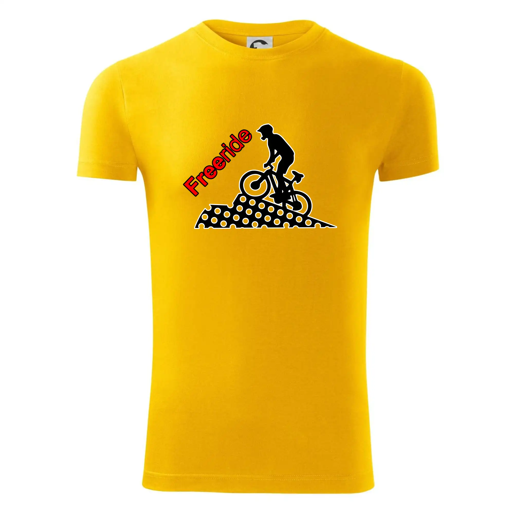 Tričko ako darček pre cyklistu - Freeride cyklista - Viper FIT - Pánske zúžené tričko