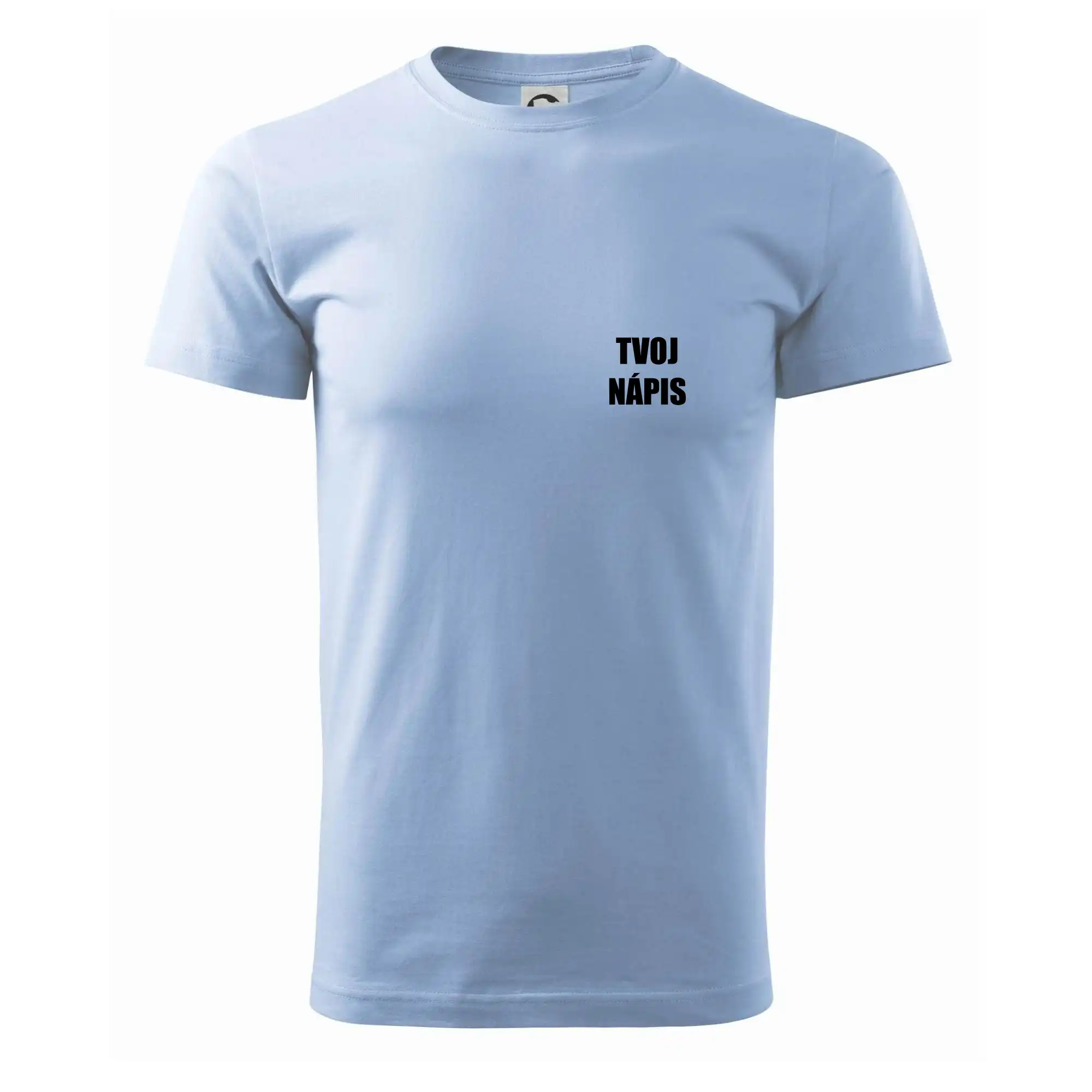 MyShirt tričká - Tvoj vlastný nápis tlačiaci - na prsníku - Pánske tričko nižšej gramáže