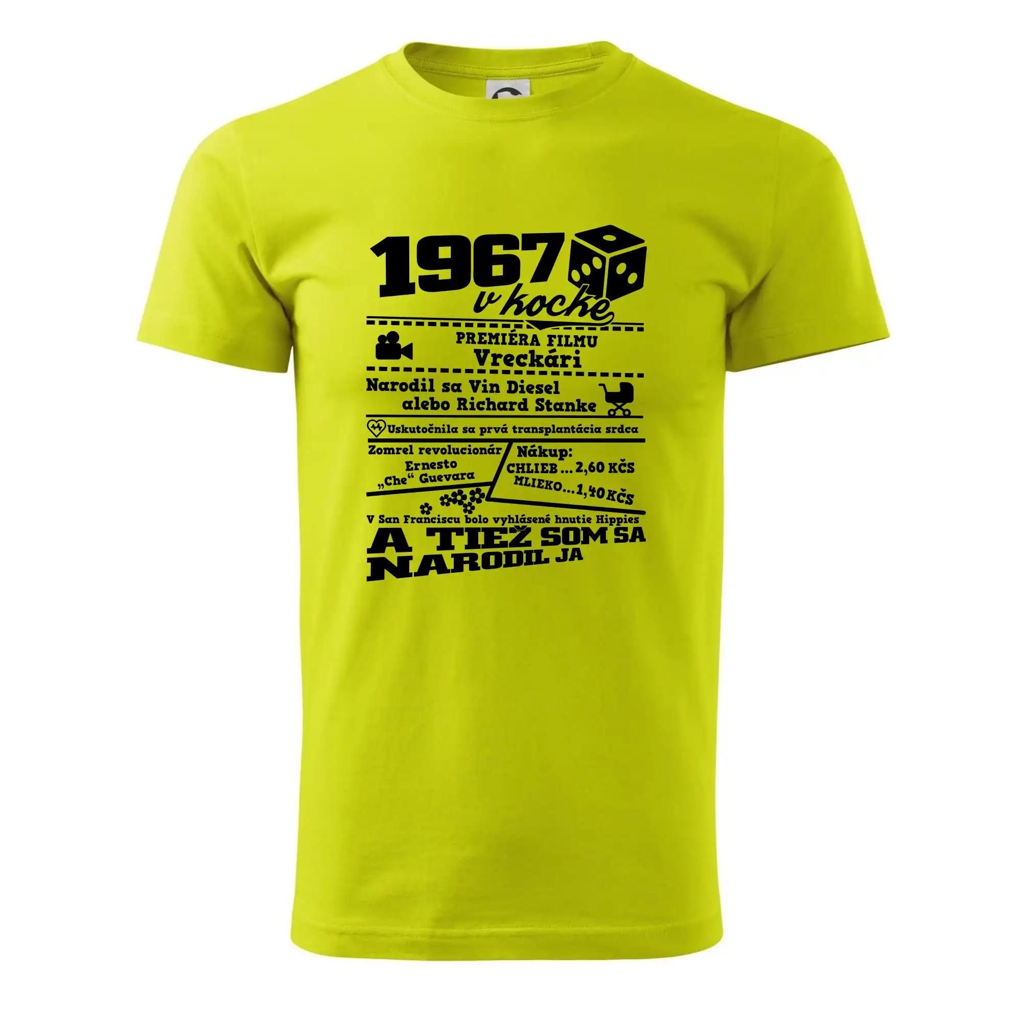 1967 v kocke - Pánske tričko nižšej gramáže