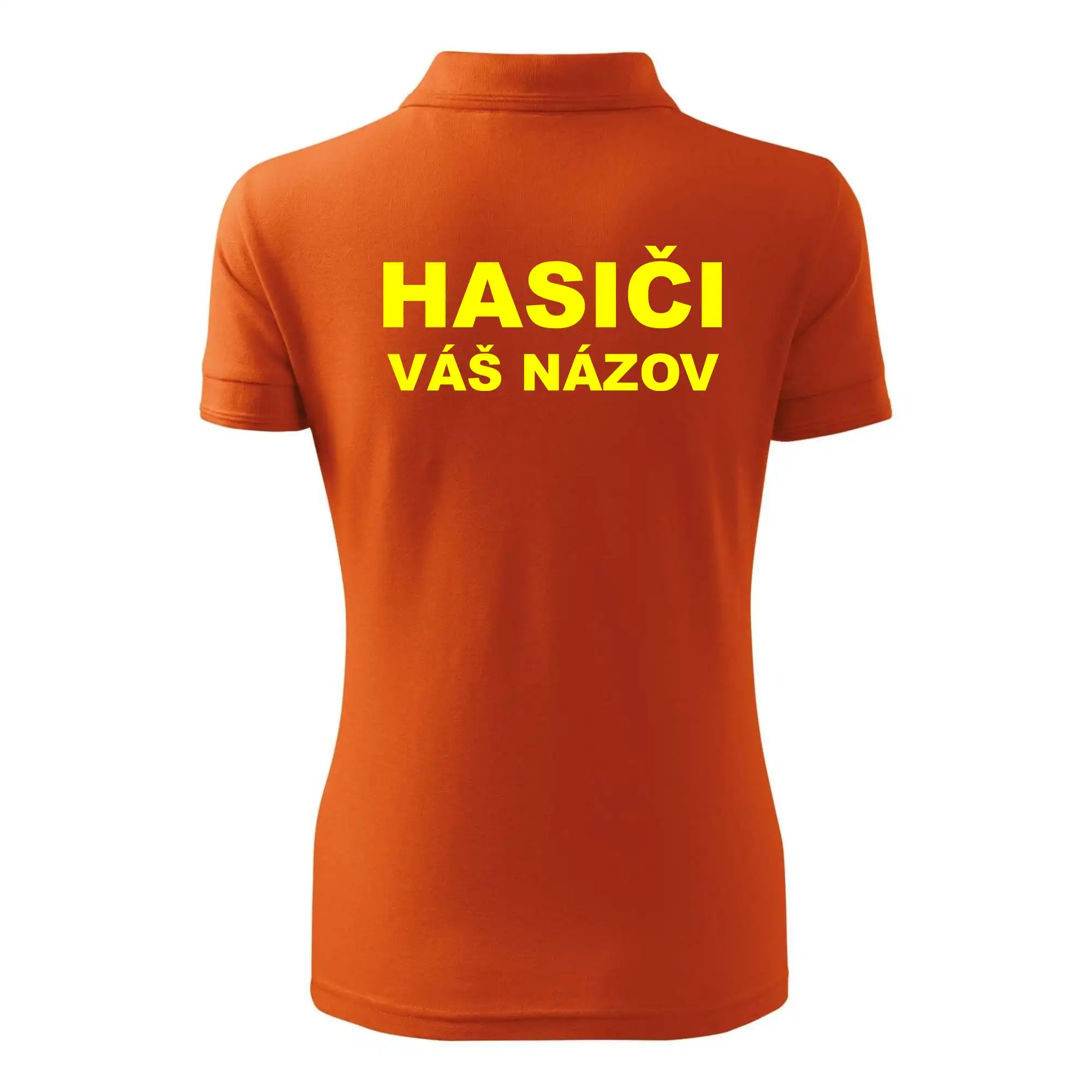 Hasiči - žltý nápis - váš názov zboru