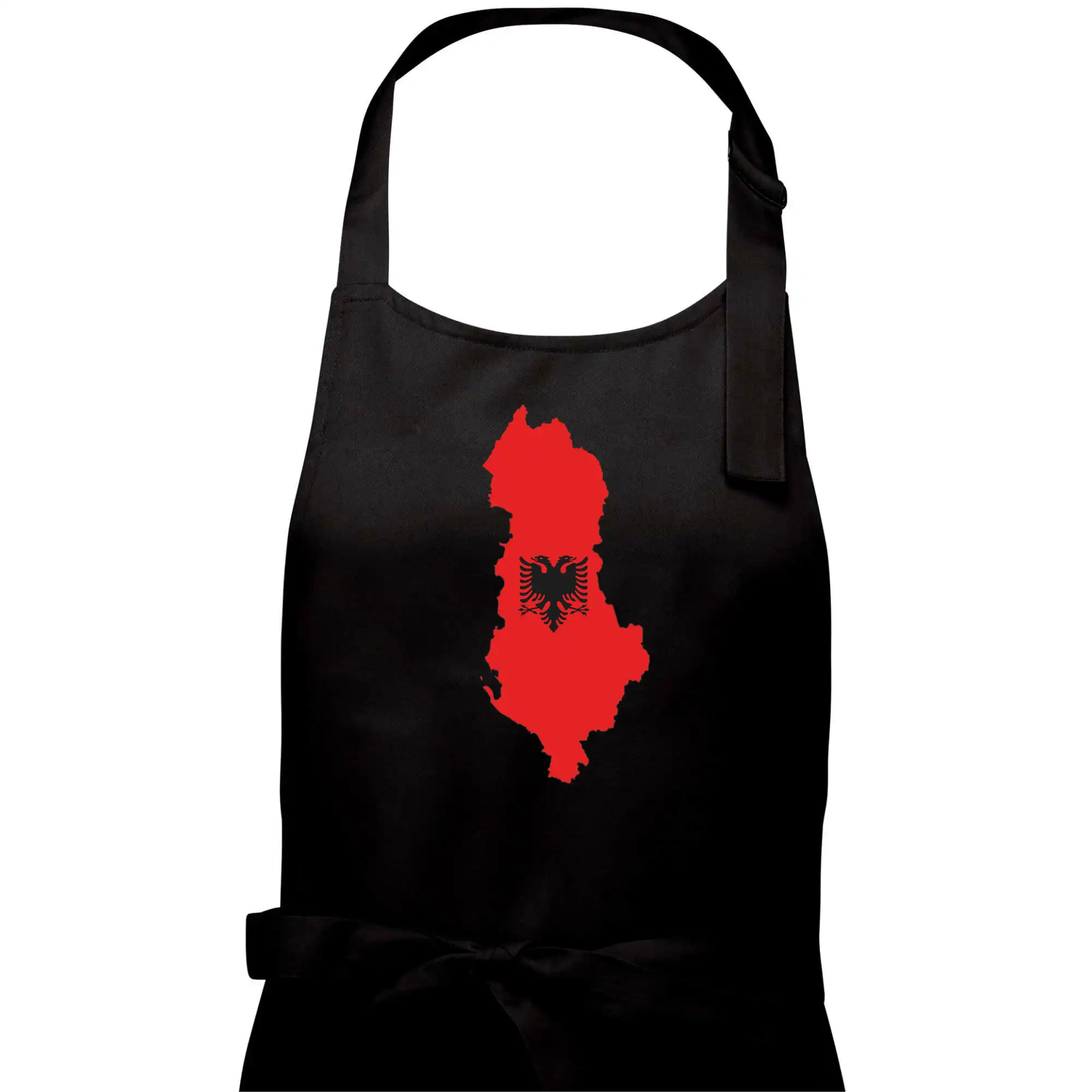 Albánie mapa a znak