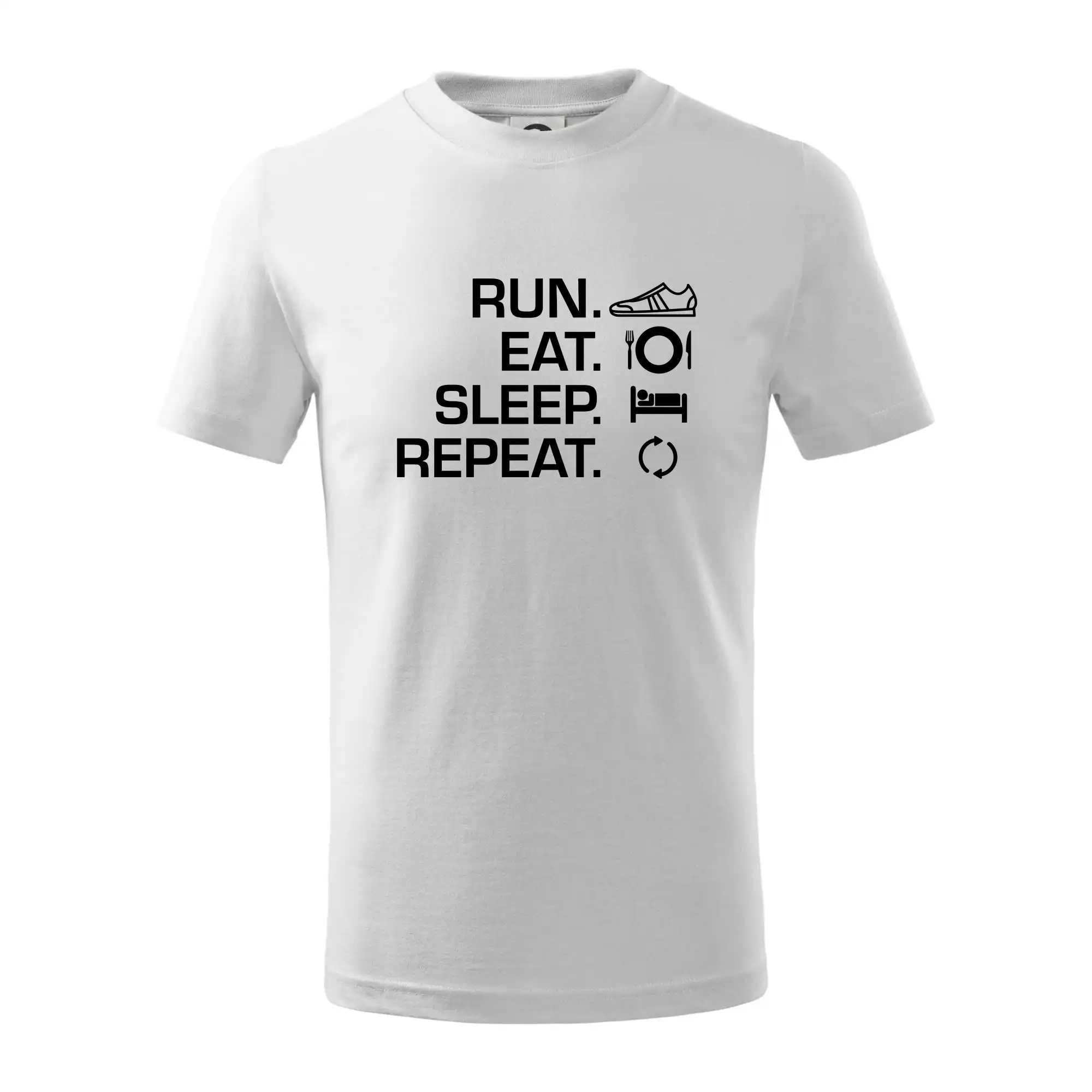 Tričká pre bežcov - Run eat sleep repeat - Tričko detské bavlnené