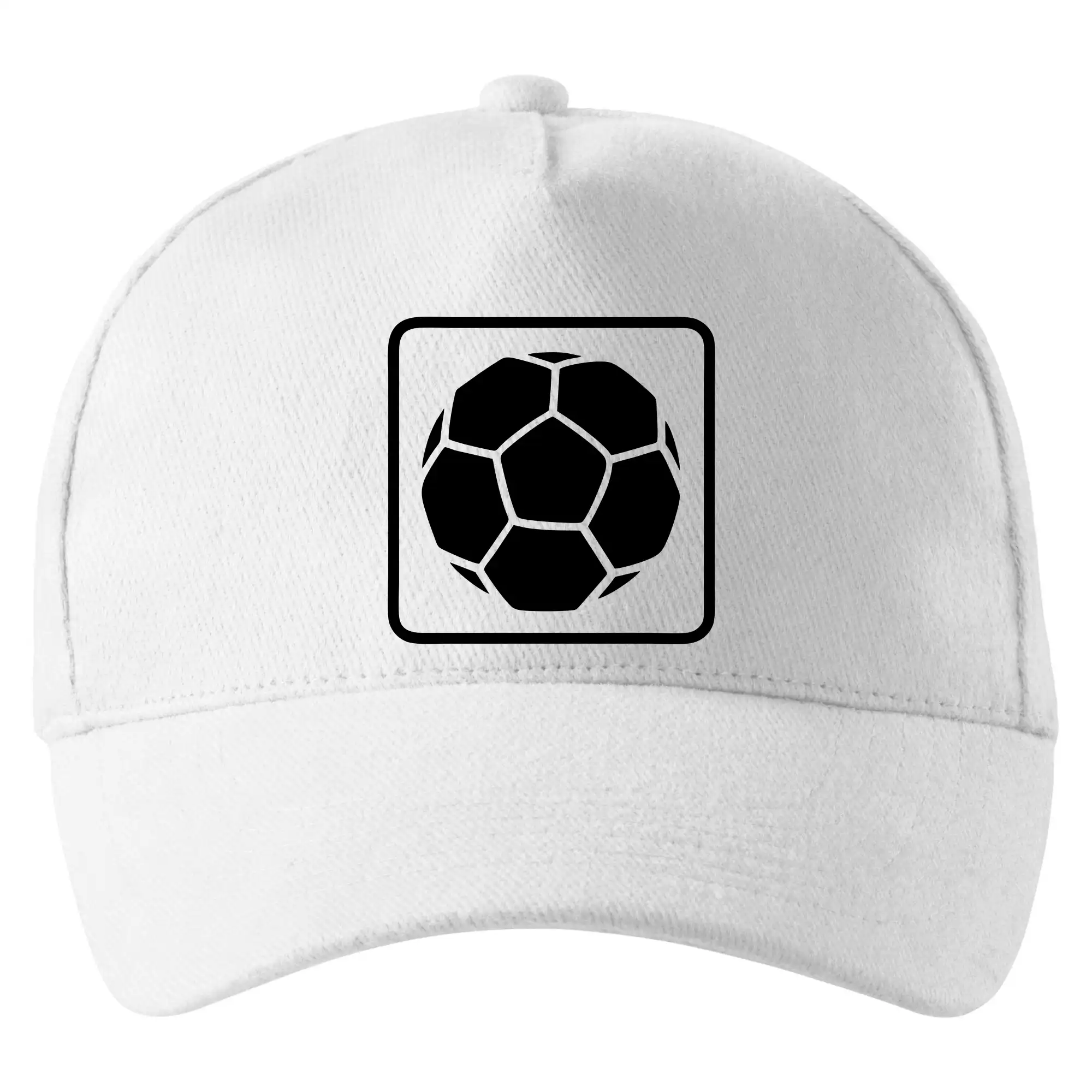 Tričká pre futbalistov - Fotbalová lopta emblem - Šiltovka so zahnutým šiltom a mosaznou sponou