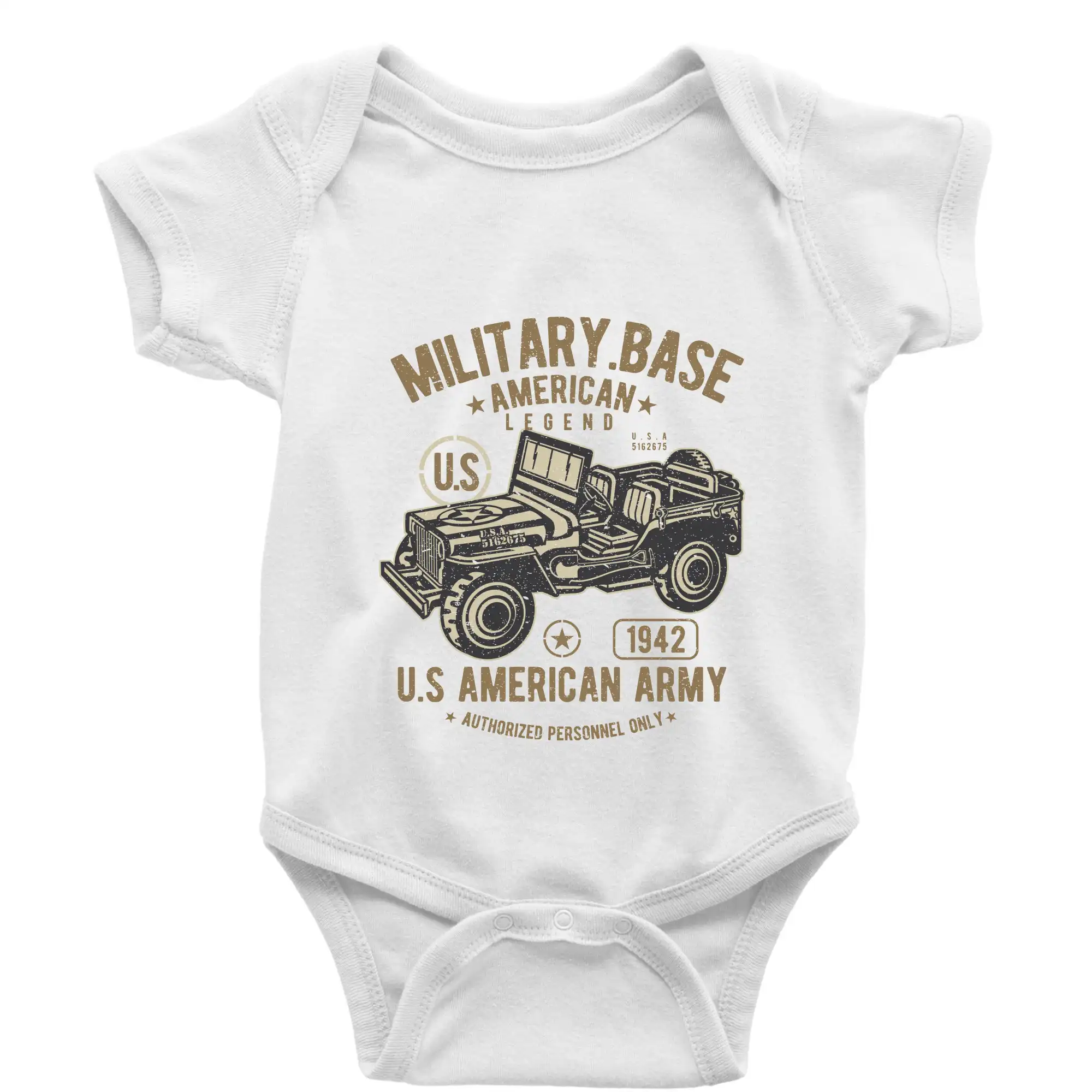 American Army Jeep - Body dojčenské s krátkym rukávom
