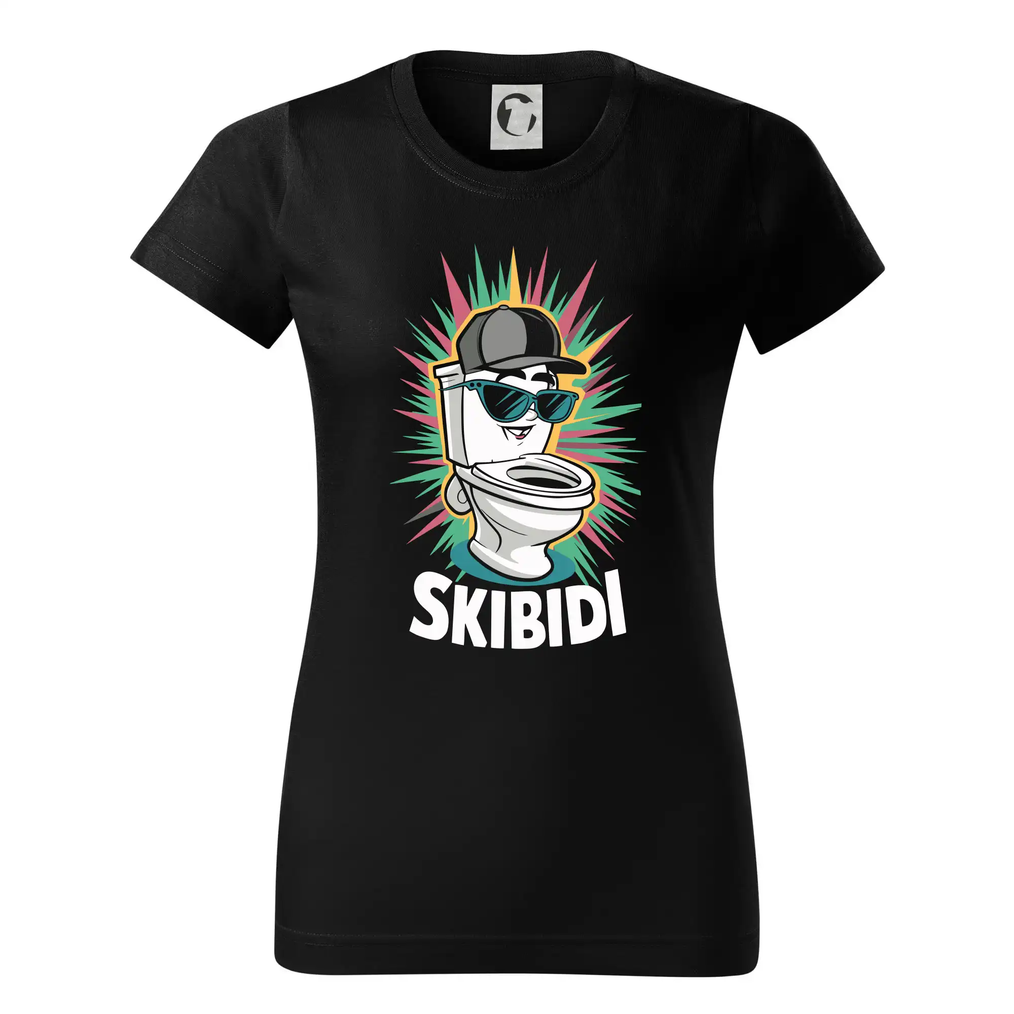 Tričká s motívmi ktoré frčia na internete - Skibidi thug - Dámske tričko basic - ľahko voľnejšie a dlhšie