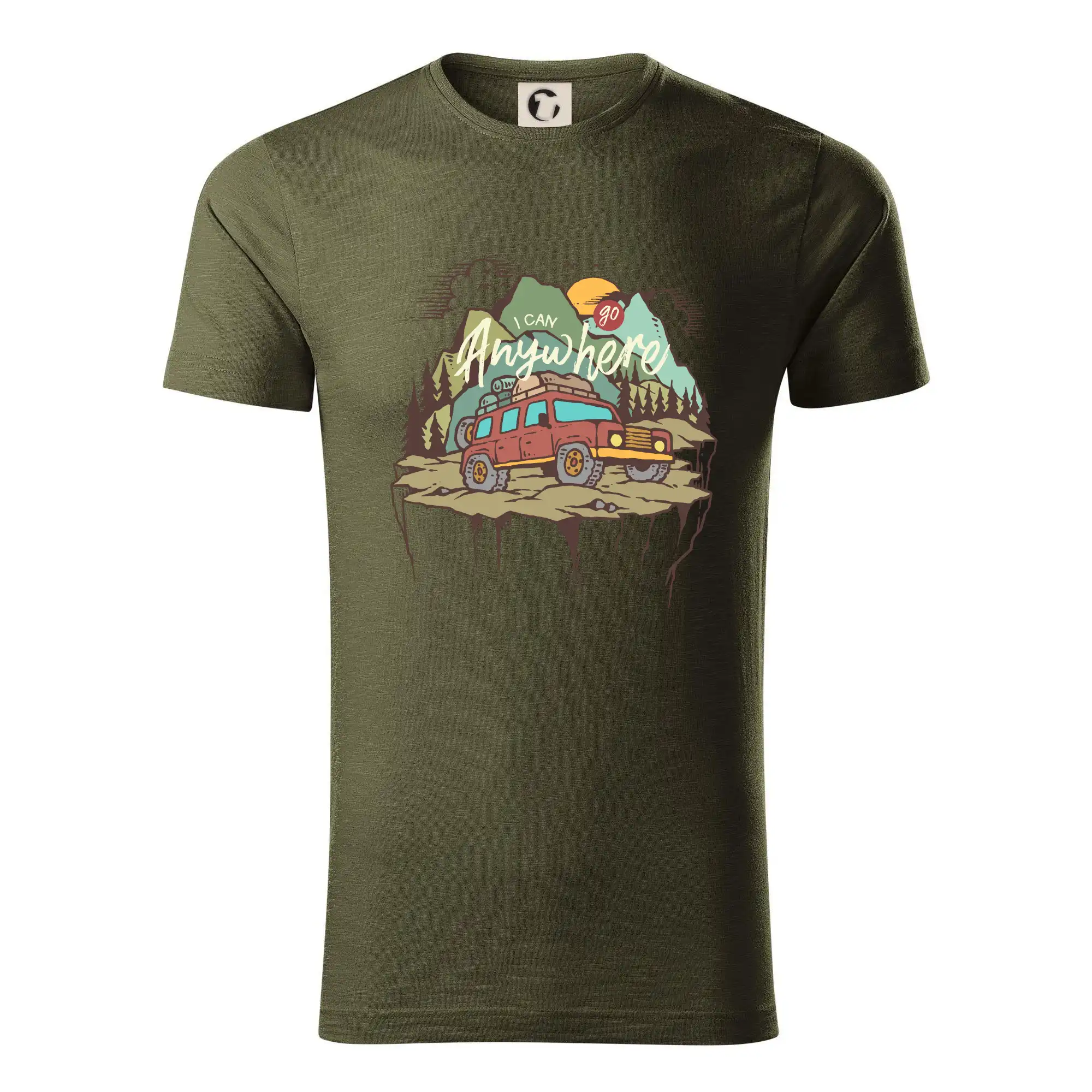 Auto tričká - Adventure car - Tričko z organickej bavlny