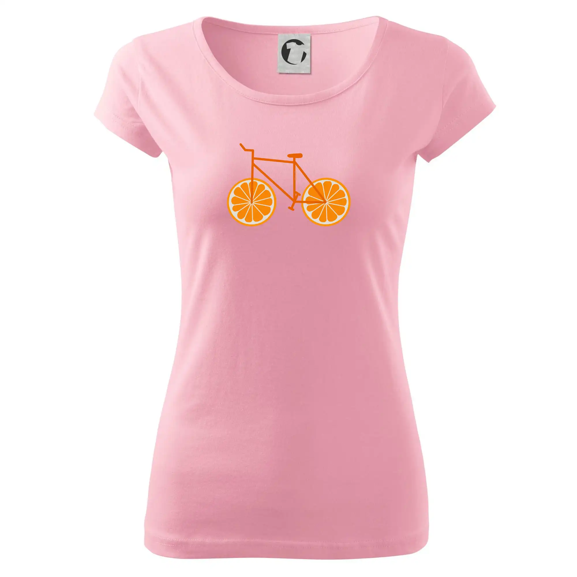 Tričko ako darček pre cyklistu - Bicykel pomaranč - Dámske tričko Pure