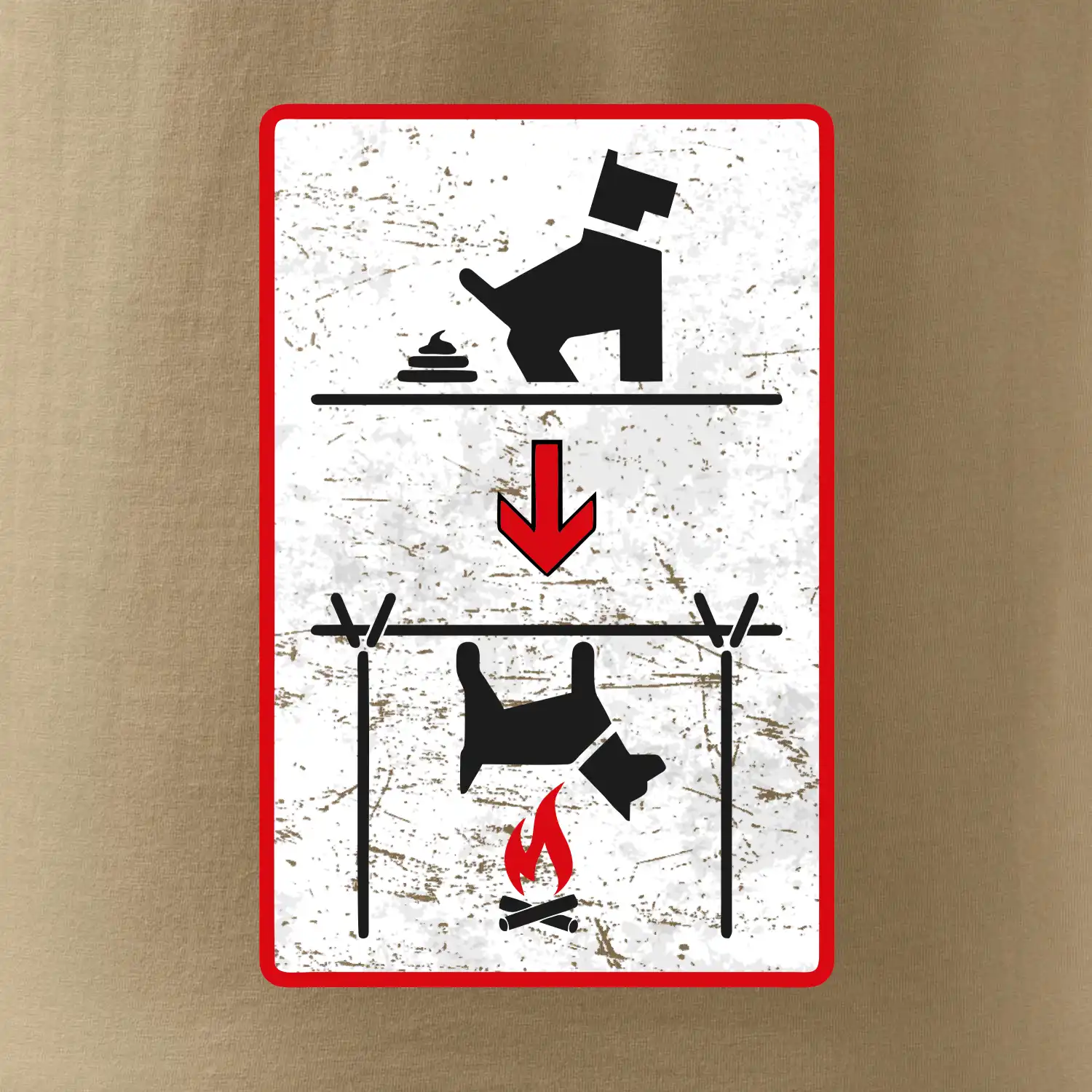 Tričko pro odpůrce sraní na chodníku