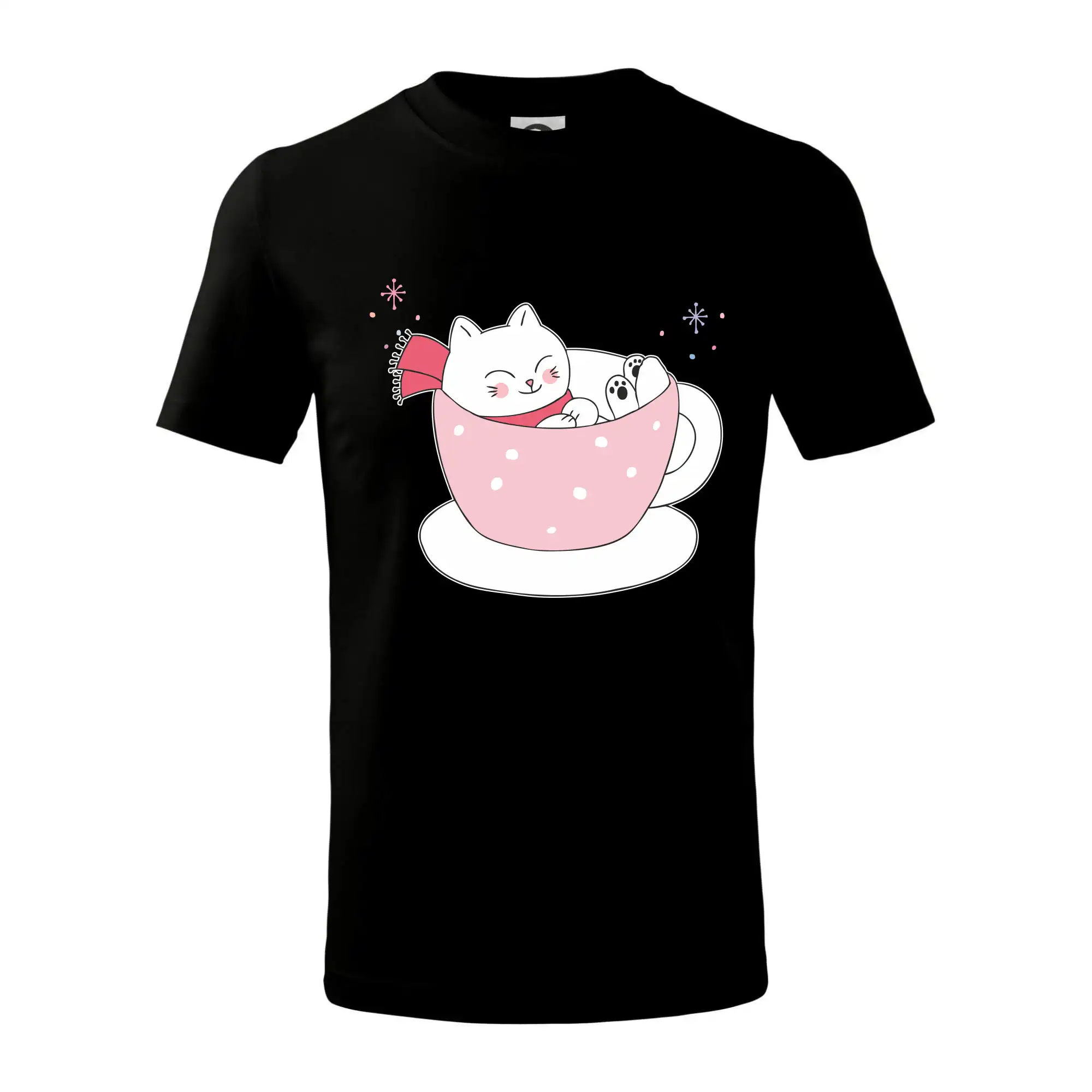 Vánoční kočka v hrnečku