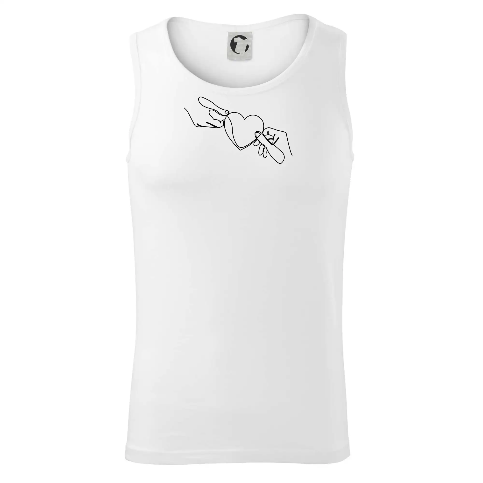 Dvě ruce a srdce jedním tahem