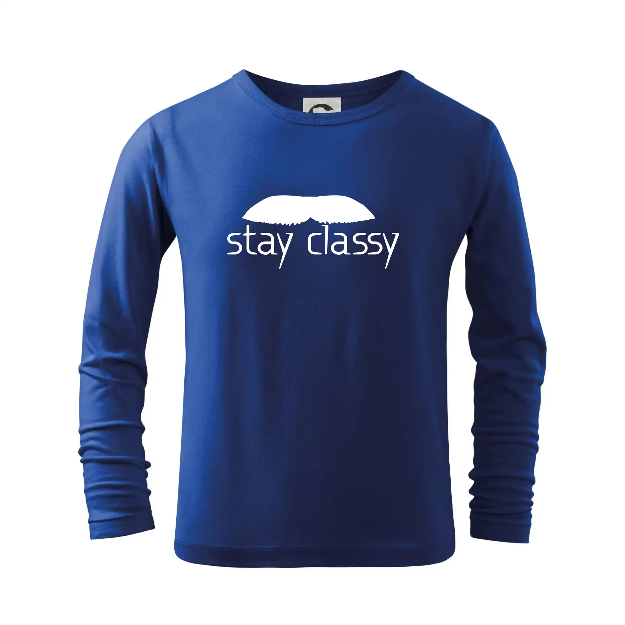 Tričká s fúzikmi - Stay Classy - mustache - Tričko detské Long Sleeve