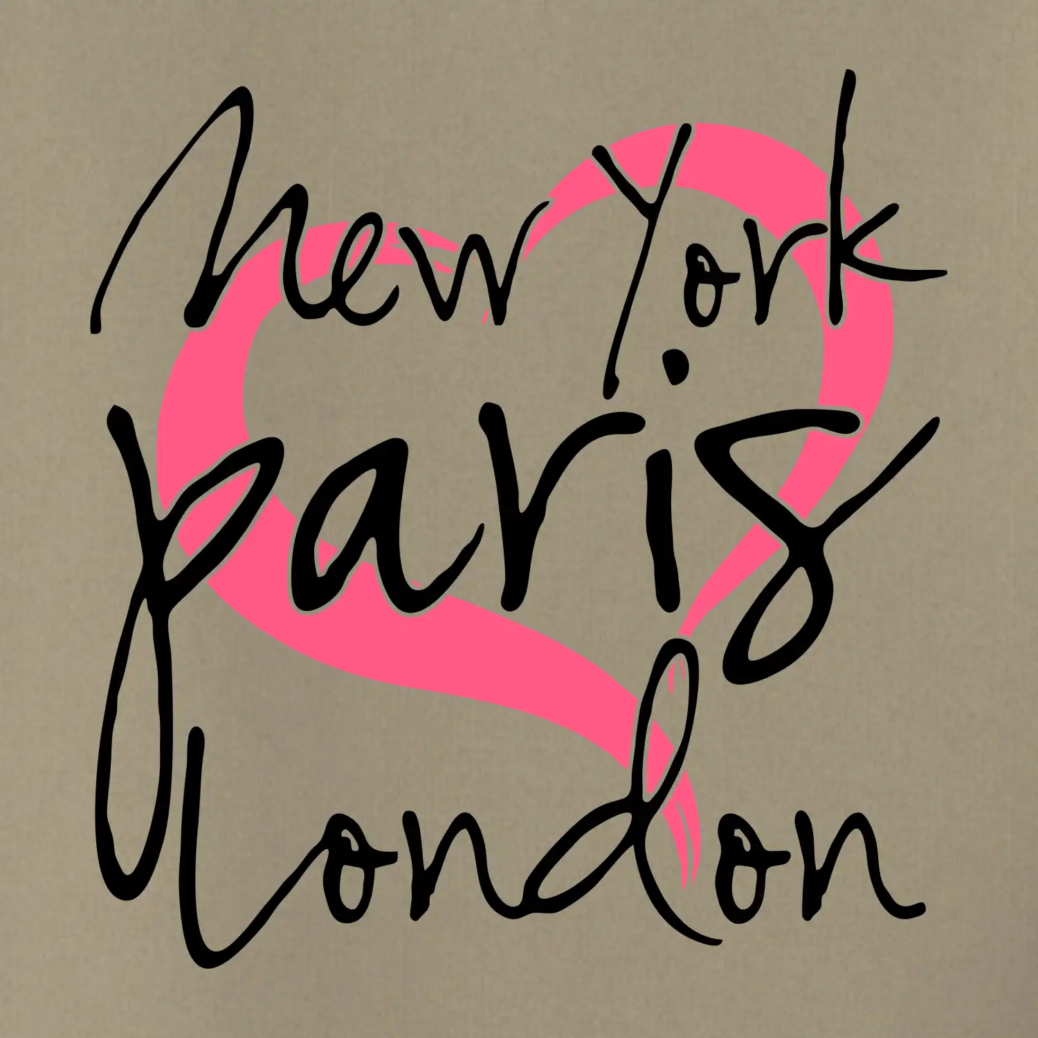 I love NYC Paris London