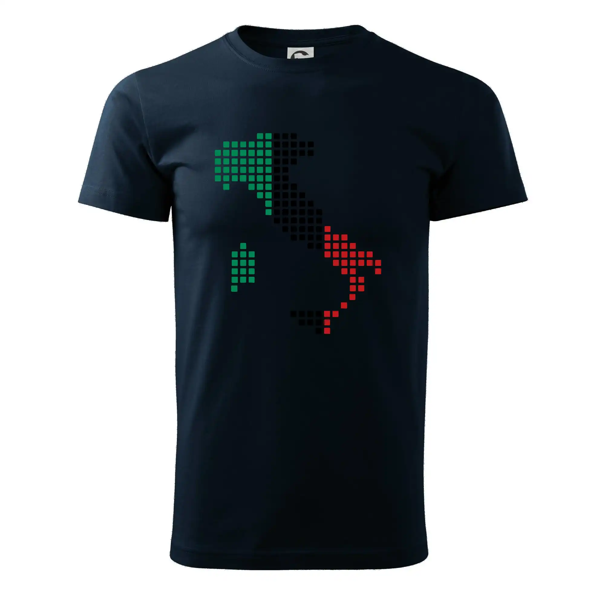 Itálie obrys vlajka