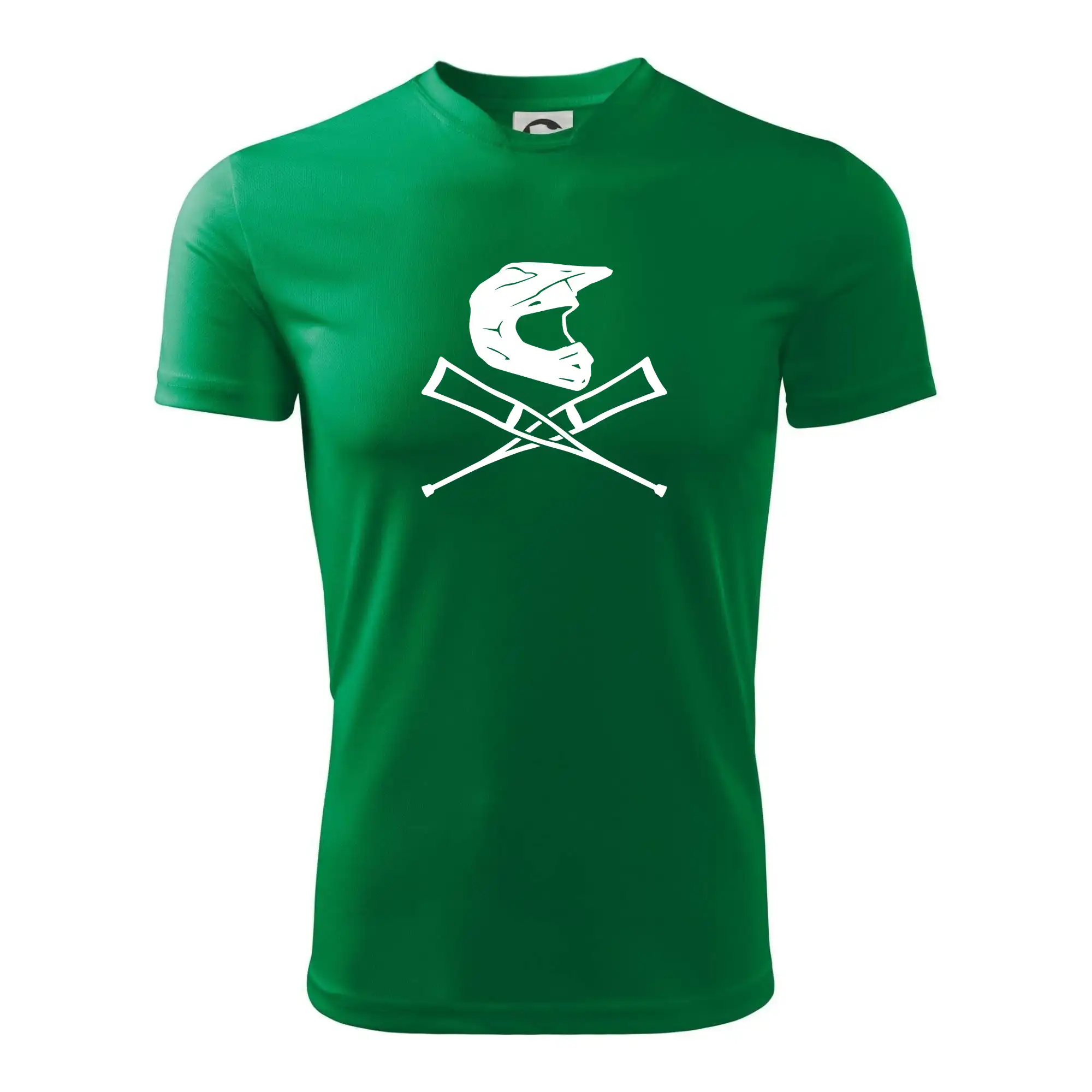 Motocross tričká - Cross prilba / barle - Pánske tričko Fantasy športové