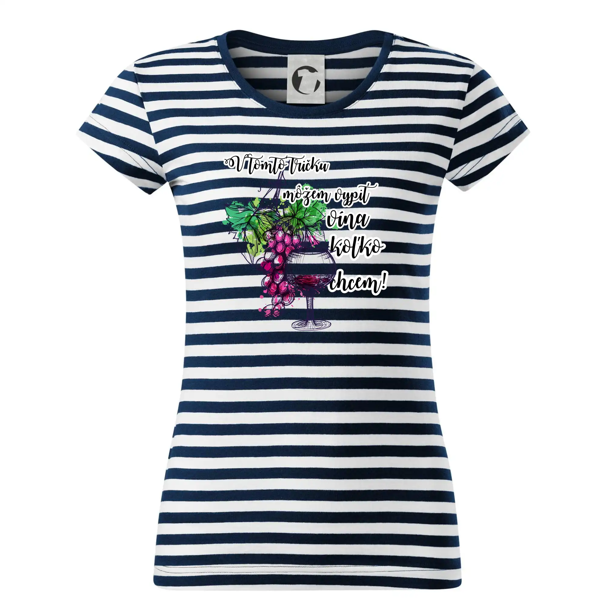 Vtipná tričká s tematikou vína - V tomto tričku môžem vypiť vína koľko chcem - Tričko na vodu