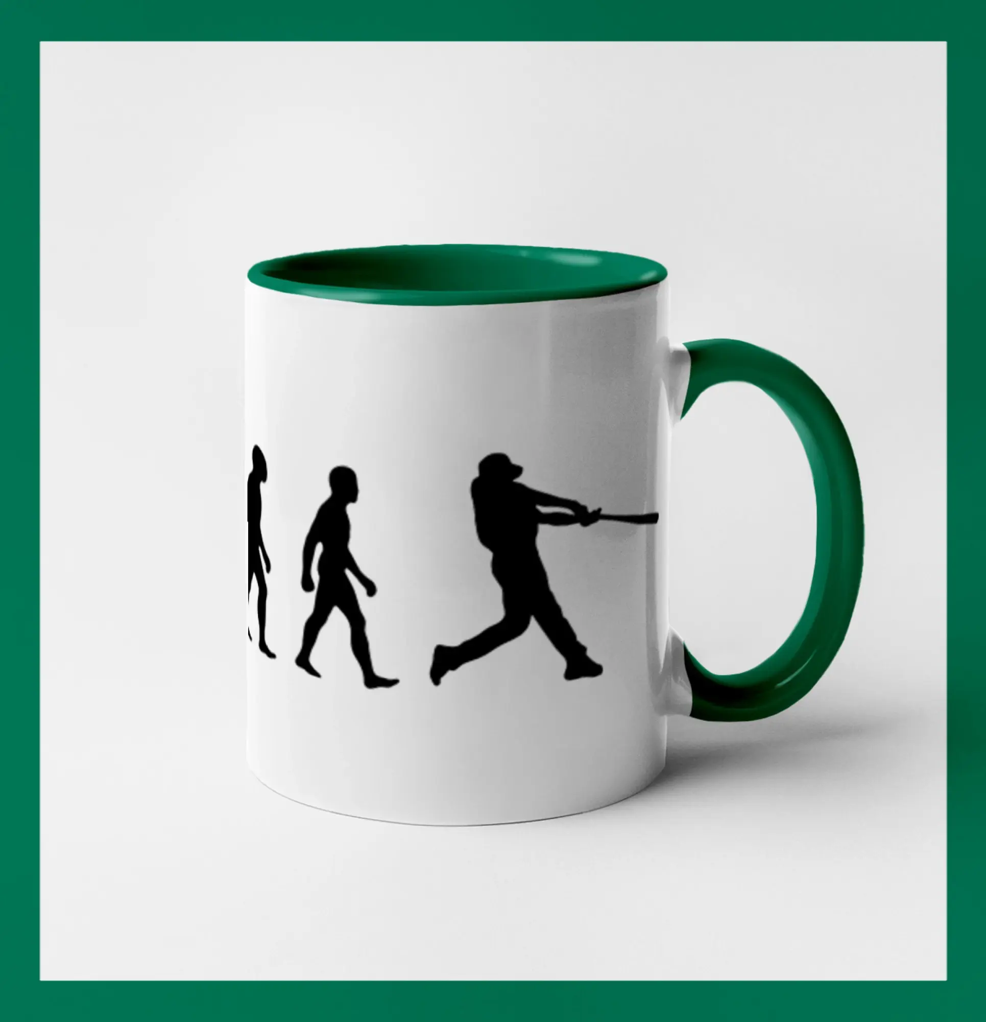 Tričká baseball - Evolúcia baseball pálkar odpal - Hrnček 