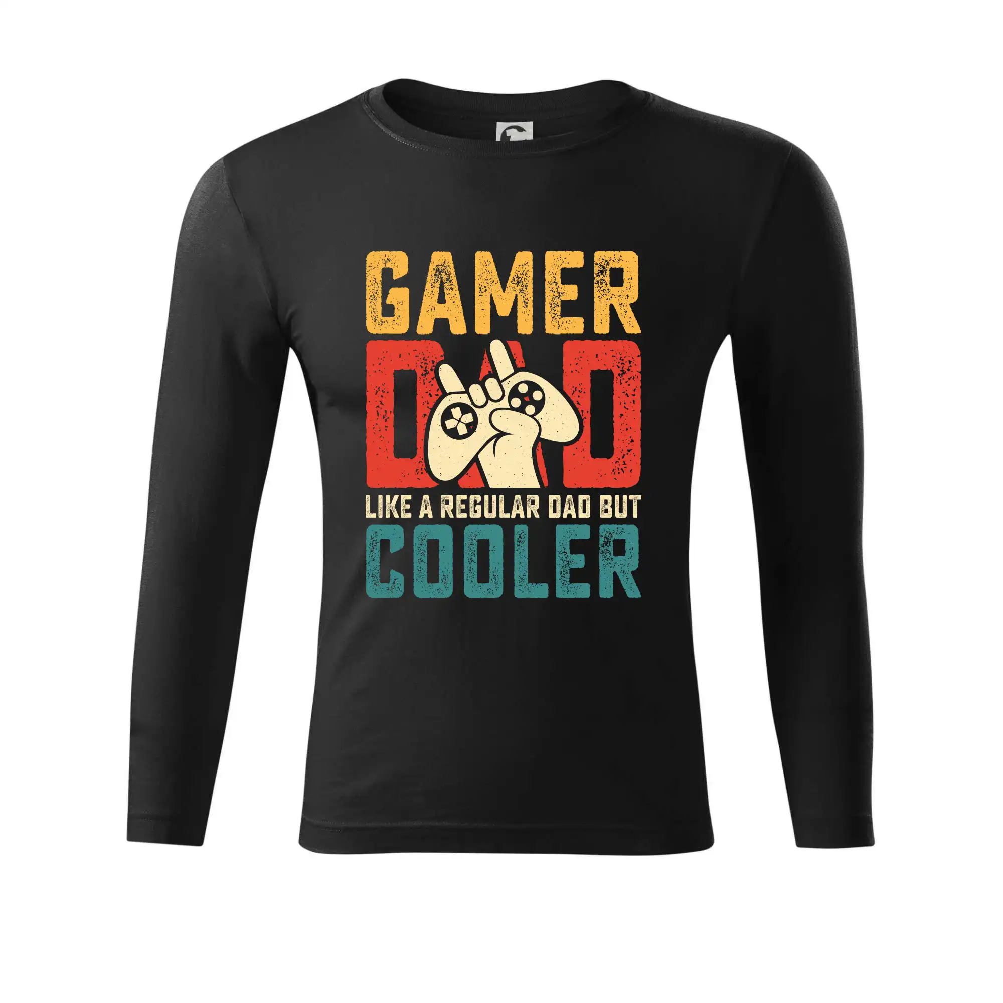Tričká pre ajťákov - Gamer dad like a regular dad but cooler - Tričko Progress s dlhým rukávom