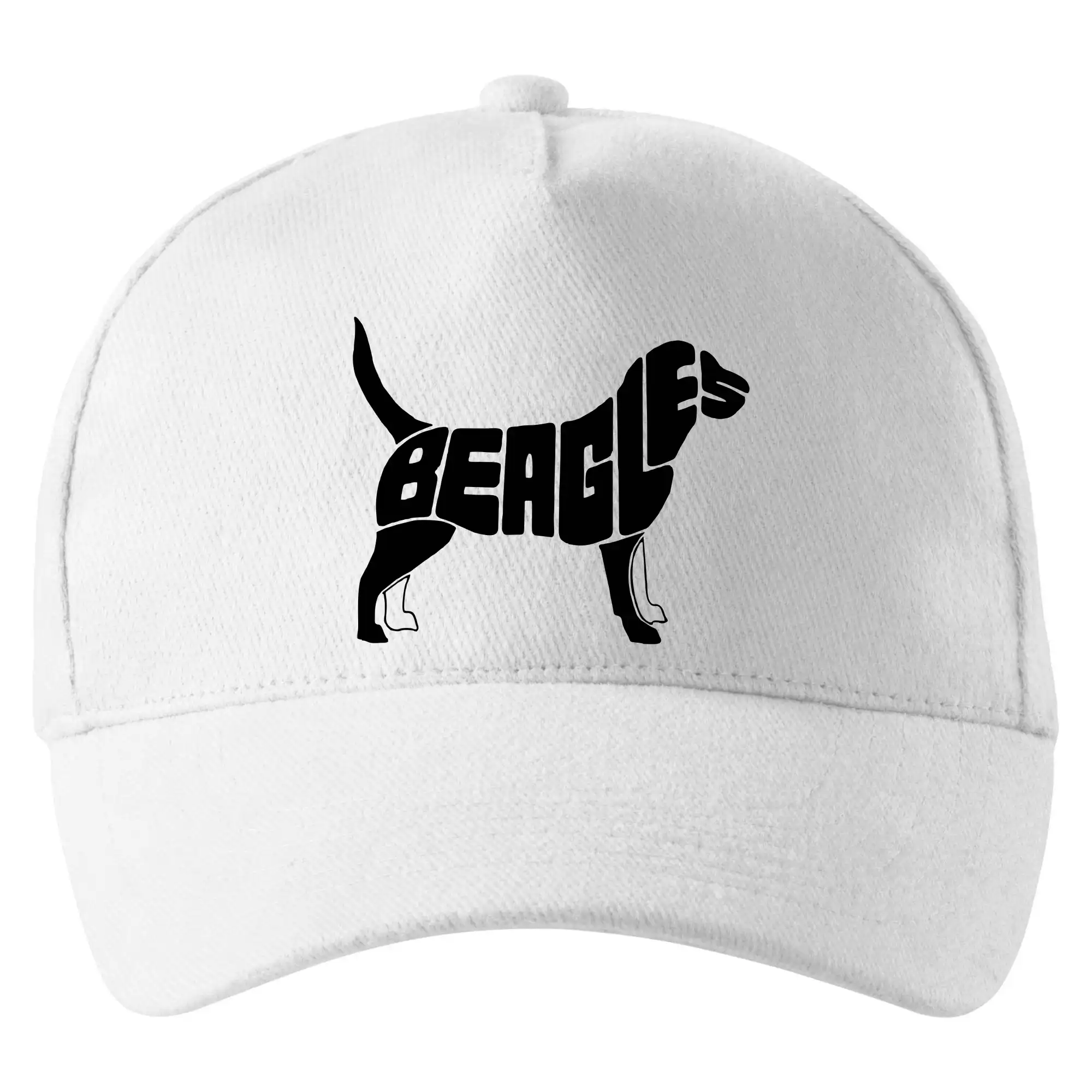 Bígl na tričku - Bígl - nápis v tele - Šiltovka so zahnutým šiltom a mosaznou sponou