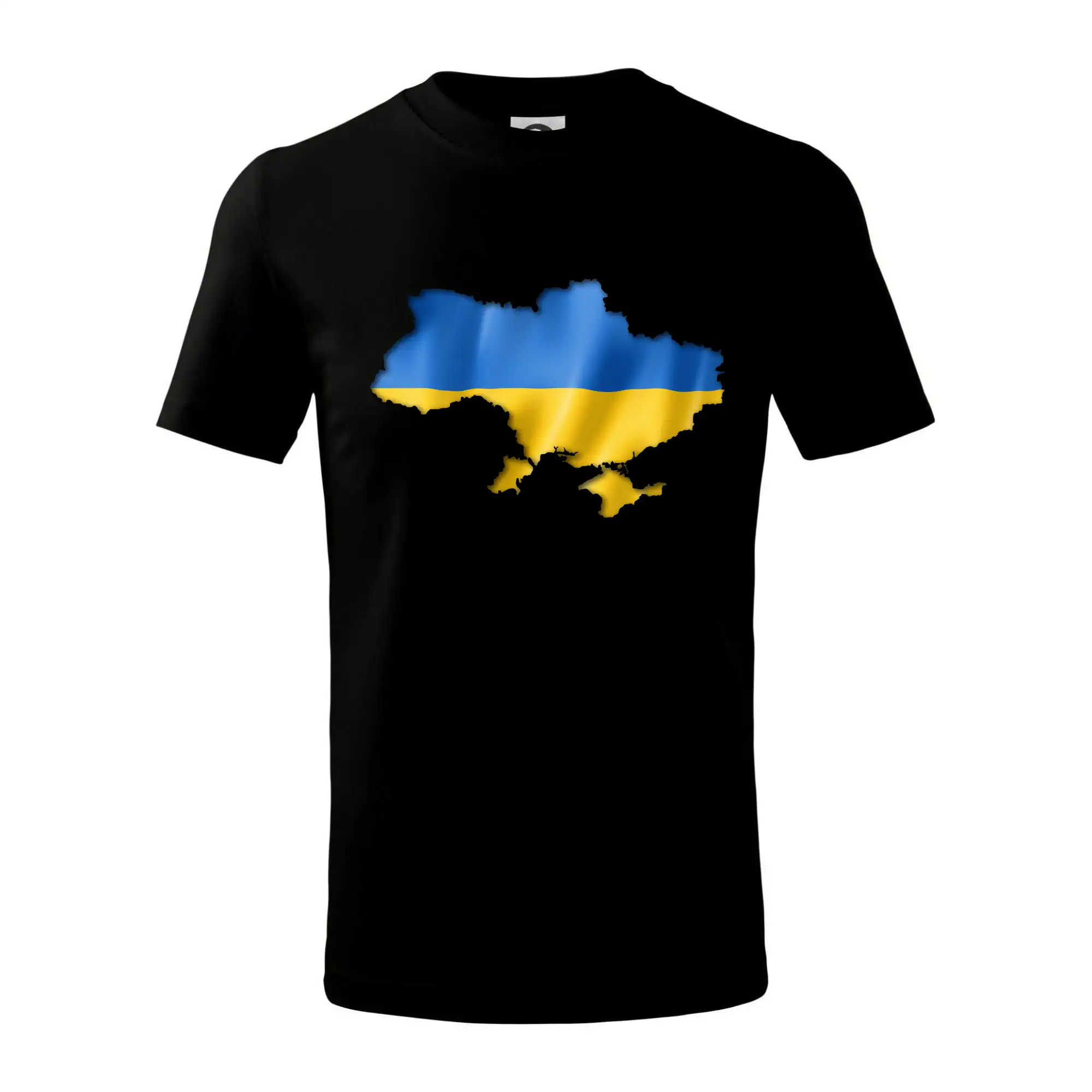 Tričká s vlajkou ukrajiny - Ukrajina vlajka mapa - Tričko detské bavlnené