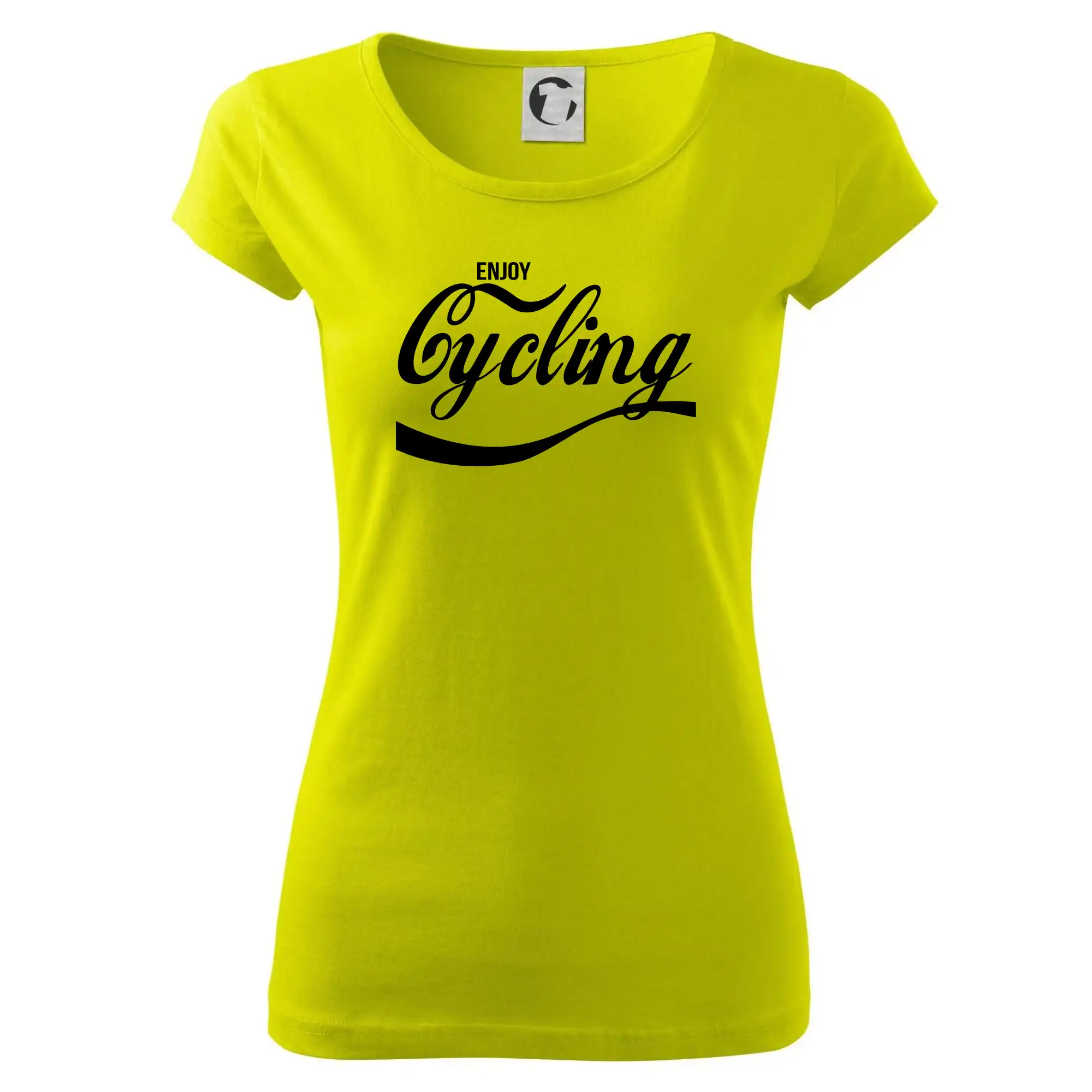 Tričko ako darček pre cyklistu - Enjoy Cycling - Dámske tričko Pure